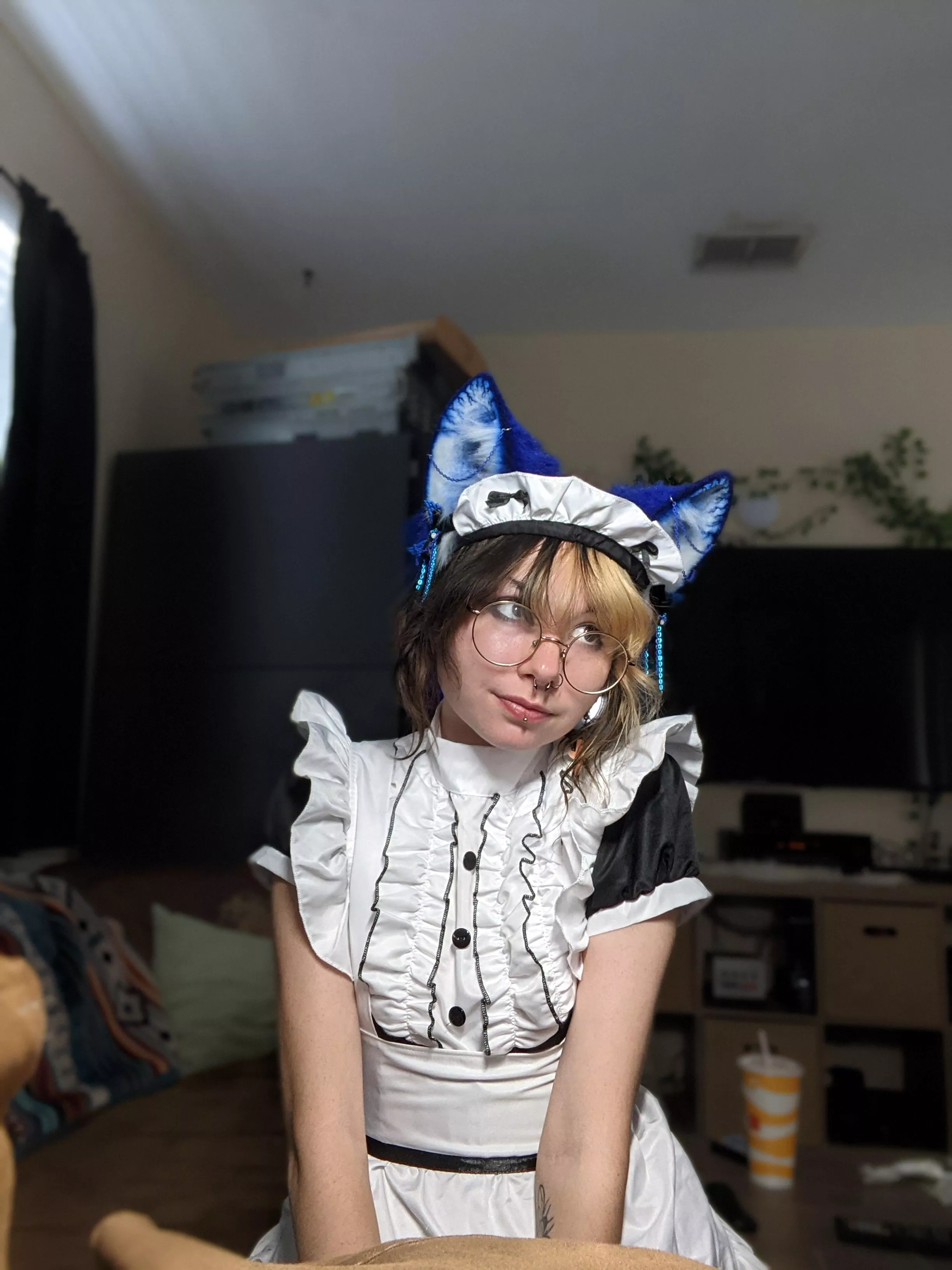 I feel like all of my ear wearing content is also my maid outfit content posted by Lil_Peachy_Fox