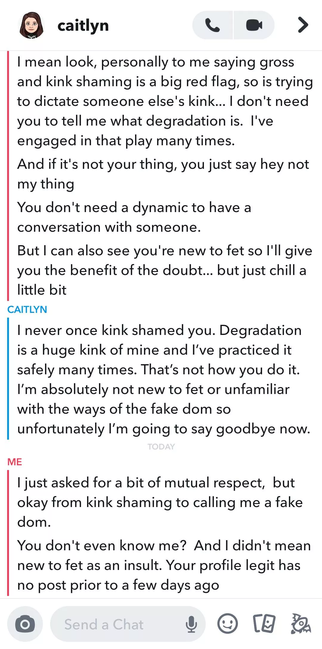 I feel like fake dom is the token insult for upset people new to the kink world. posted by IndominusDaddy