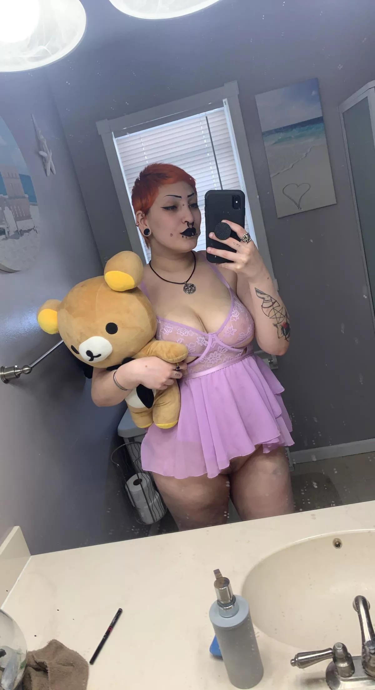 I feel so cute in this lingerie 🥰 any Rilakkuma fans out there? posted by MistressMayhem66