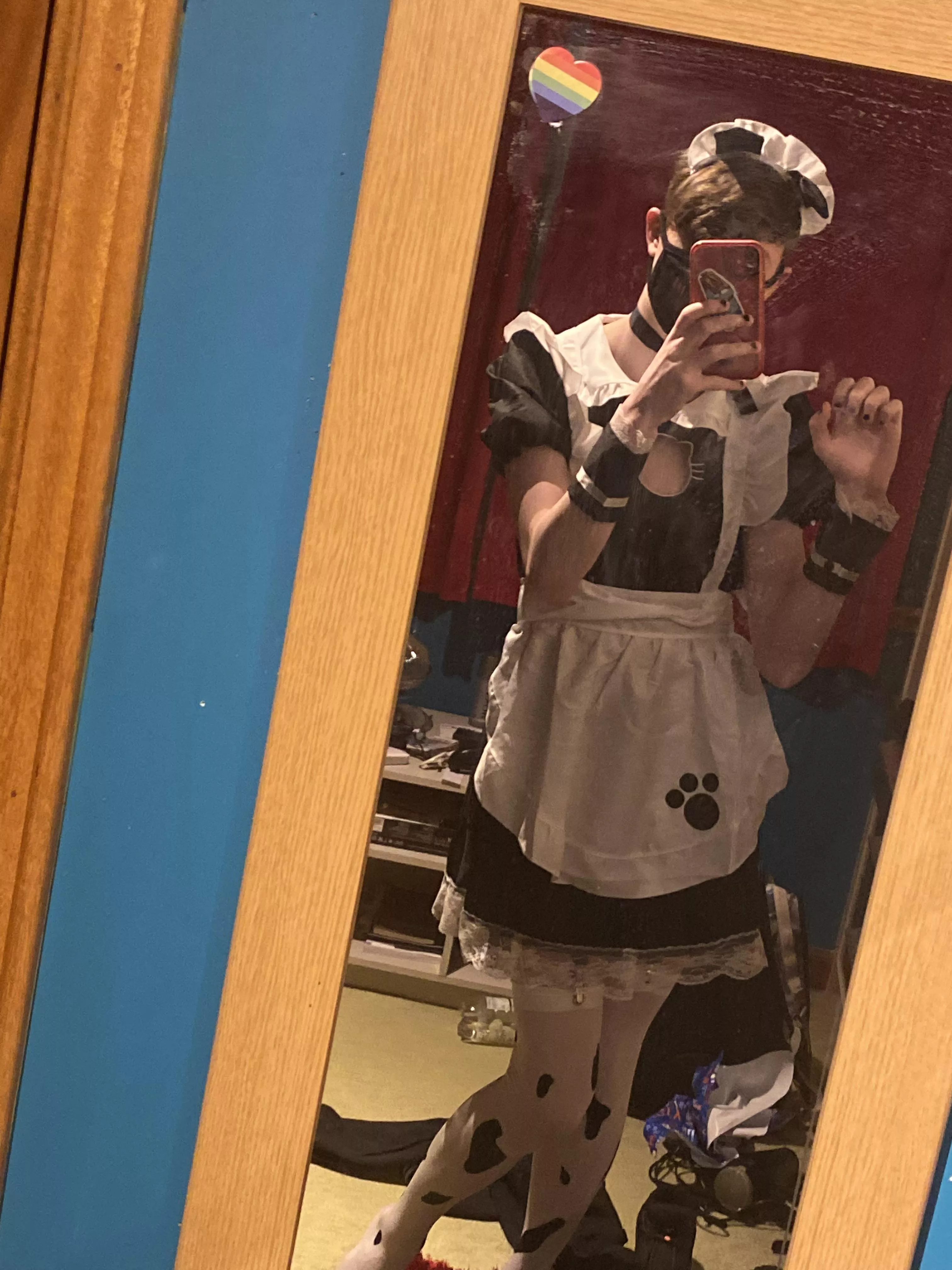 i finally got a maid outfit AND I LOVE IT 👉👈🥺 posted by furry_trash_69