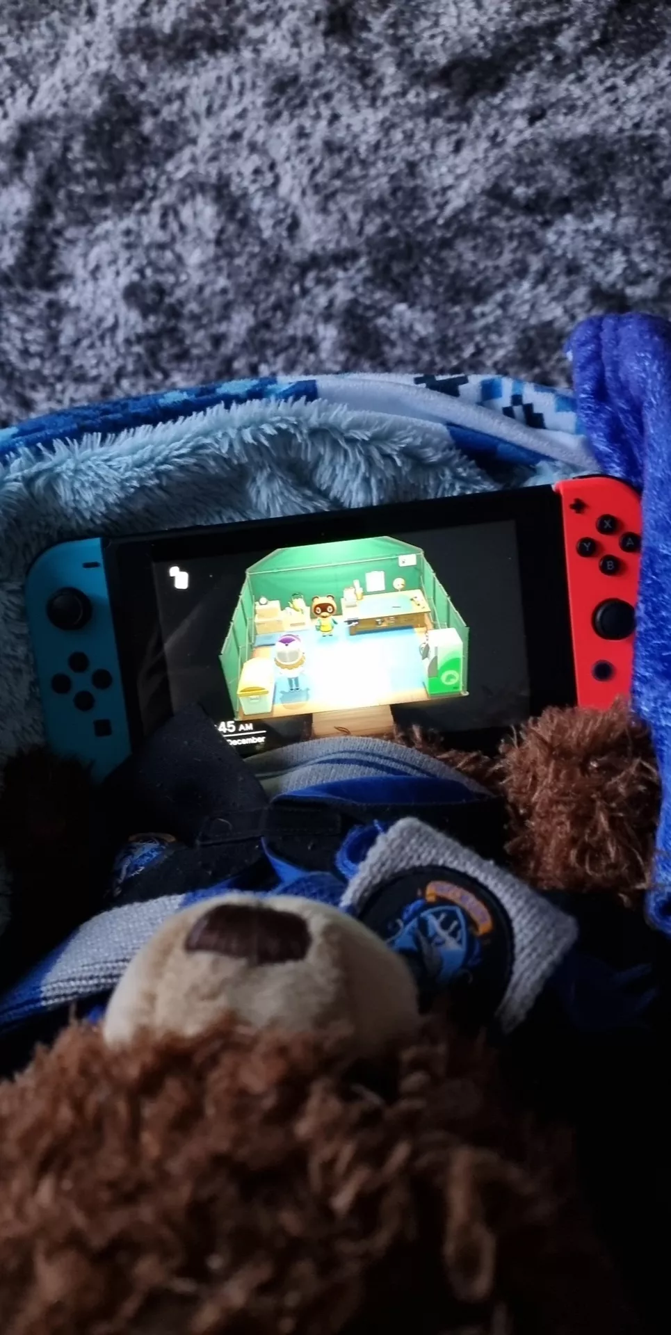 I got a switch yesterday with animal crossing, heres me a Luna playing before work this morning ðŸ¥° I swear i didnt lose track of time and and up being late. ðŸ˜¬ posted by RecordUnlucky5724