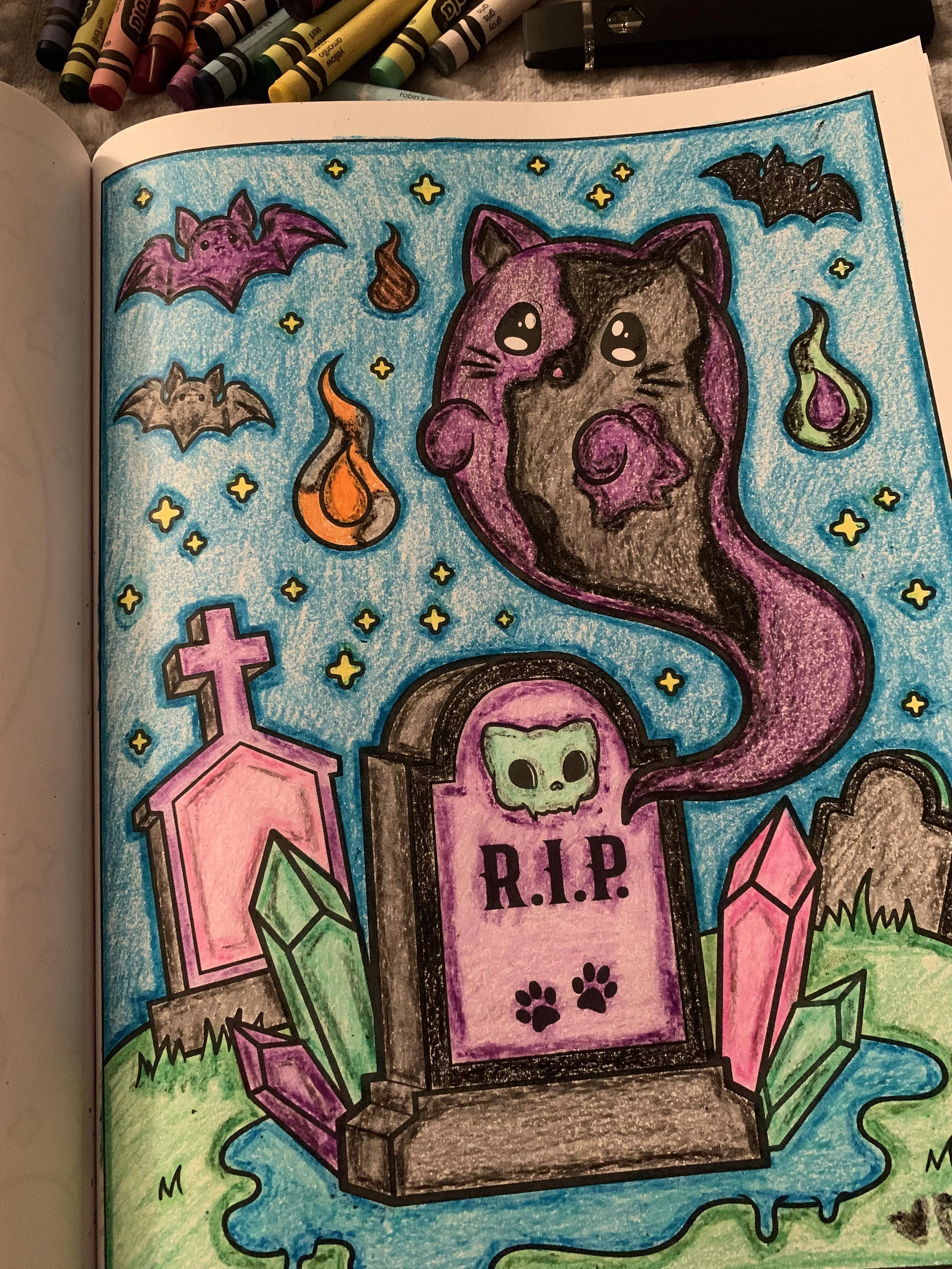 I gots a new coloring book today!! ðŸ–¤ posted by CrowleyVincent