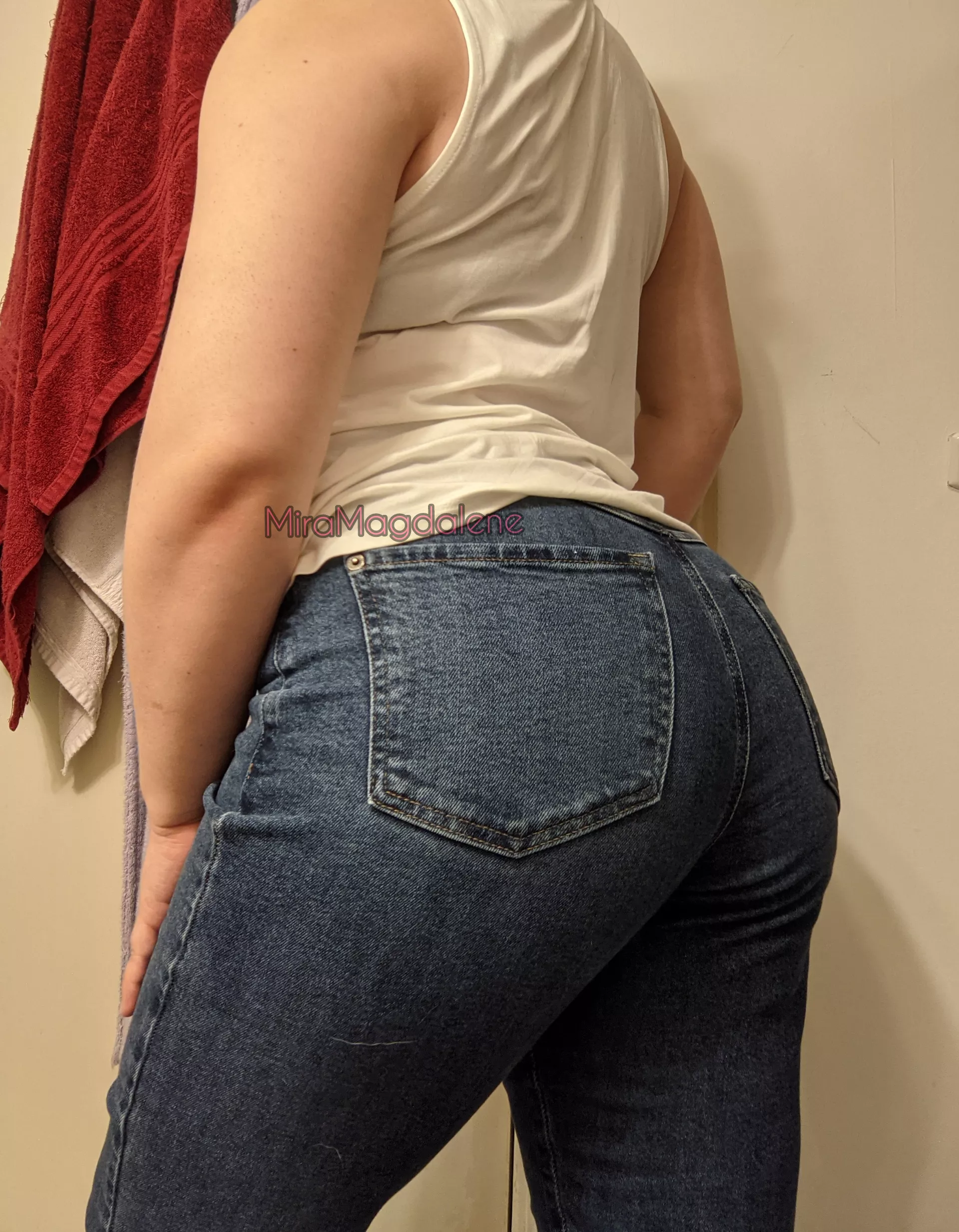 I hate jeans shopping, but at least they make my butt look good. 🍑 posted by MiraMagdalene