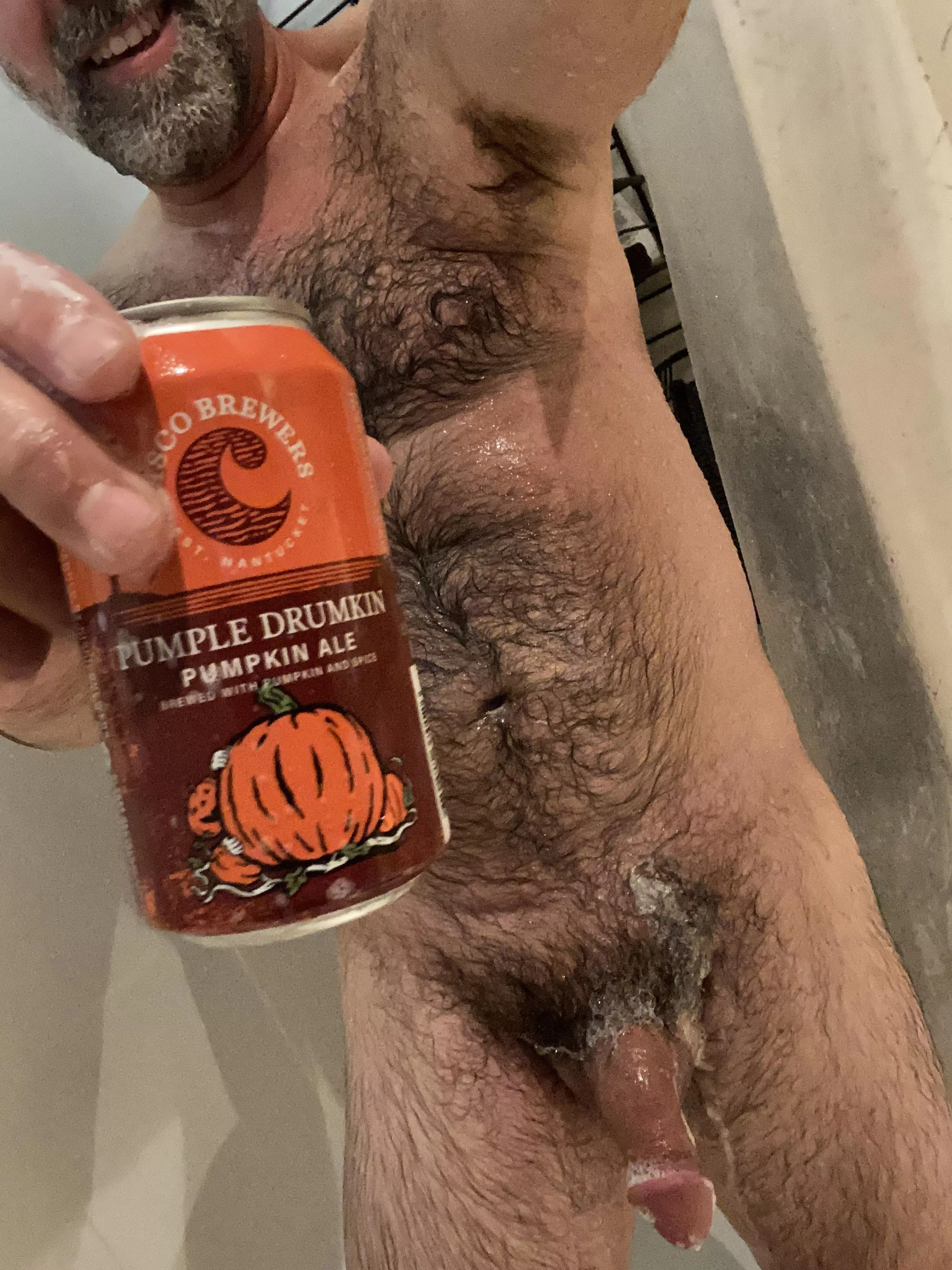 I have room in the shower and more pumpkin beer if you guys wanna join me. I’ll pick up the soap… posted by hairy_monkee