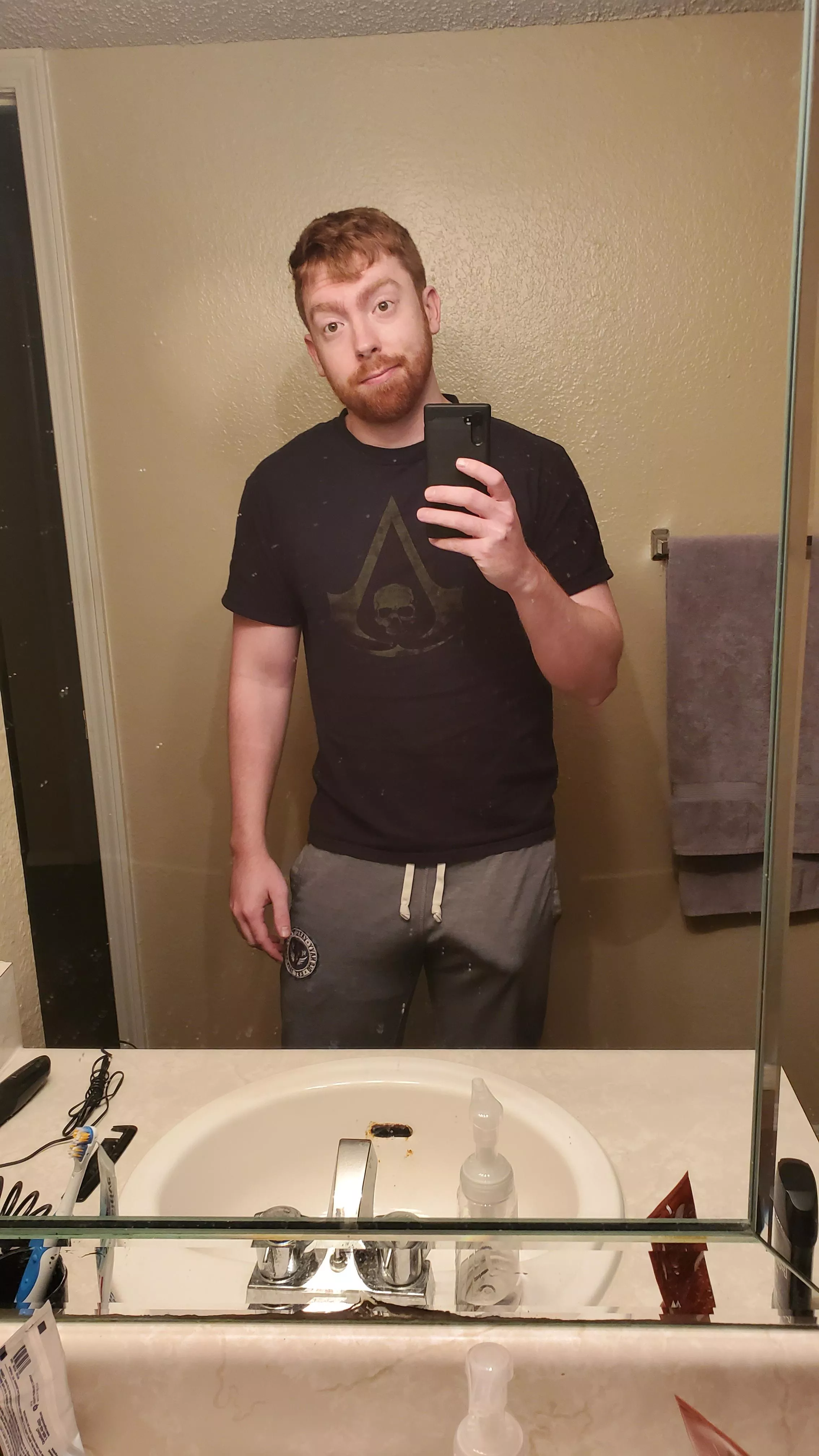 I hear grey sweats are a good look posted by Cabooseisjake