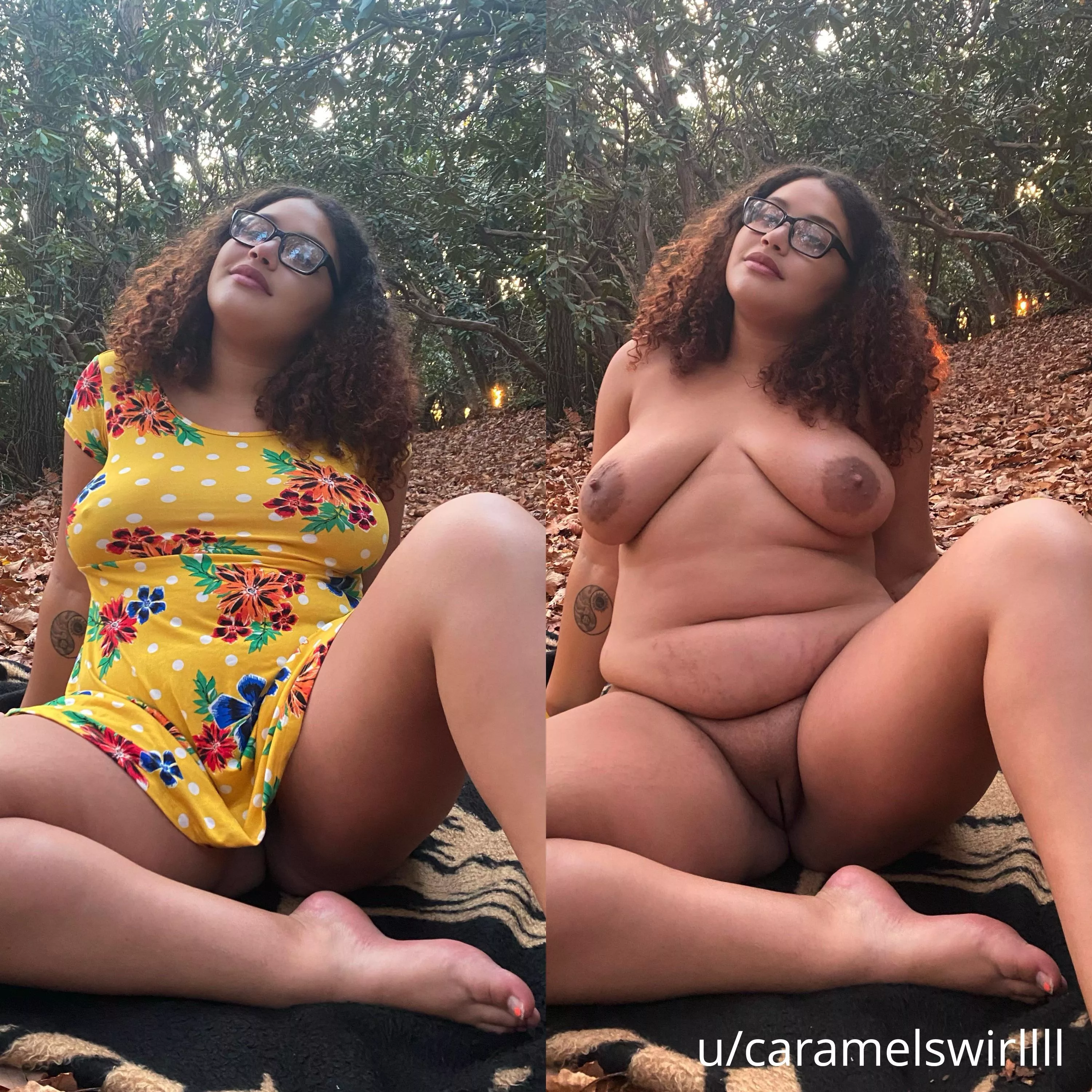 i hike better when im naked posted by caramelswirllll