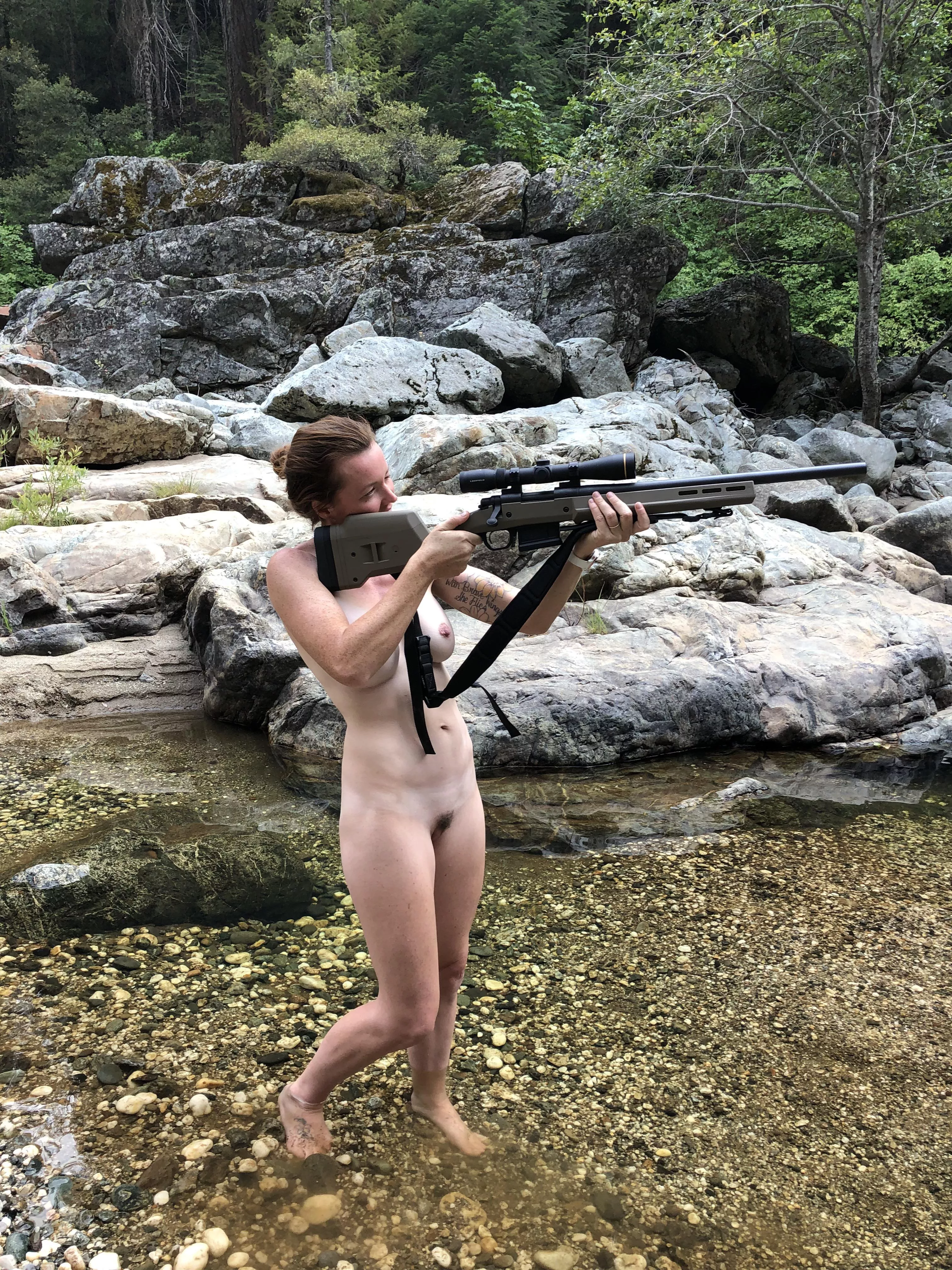 I hope this is ok. But we were so far in we had a surprise cougar checking us out. No cougars were harmed in the filming of this BTW :) posted by Fitcouple