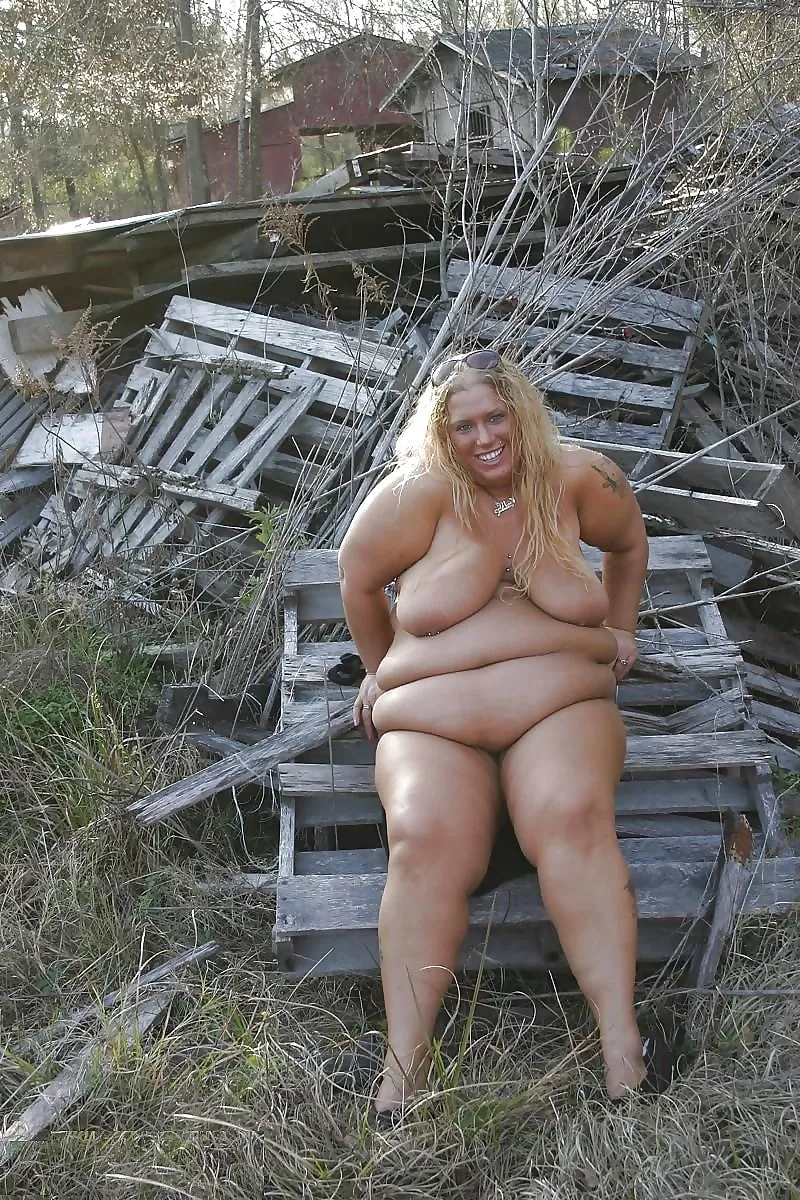 I hope this nudist doesn't get a splinter in her big tan ass posted by Udderluvr2020