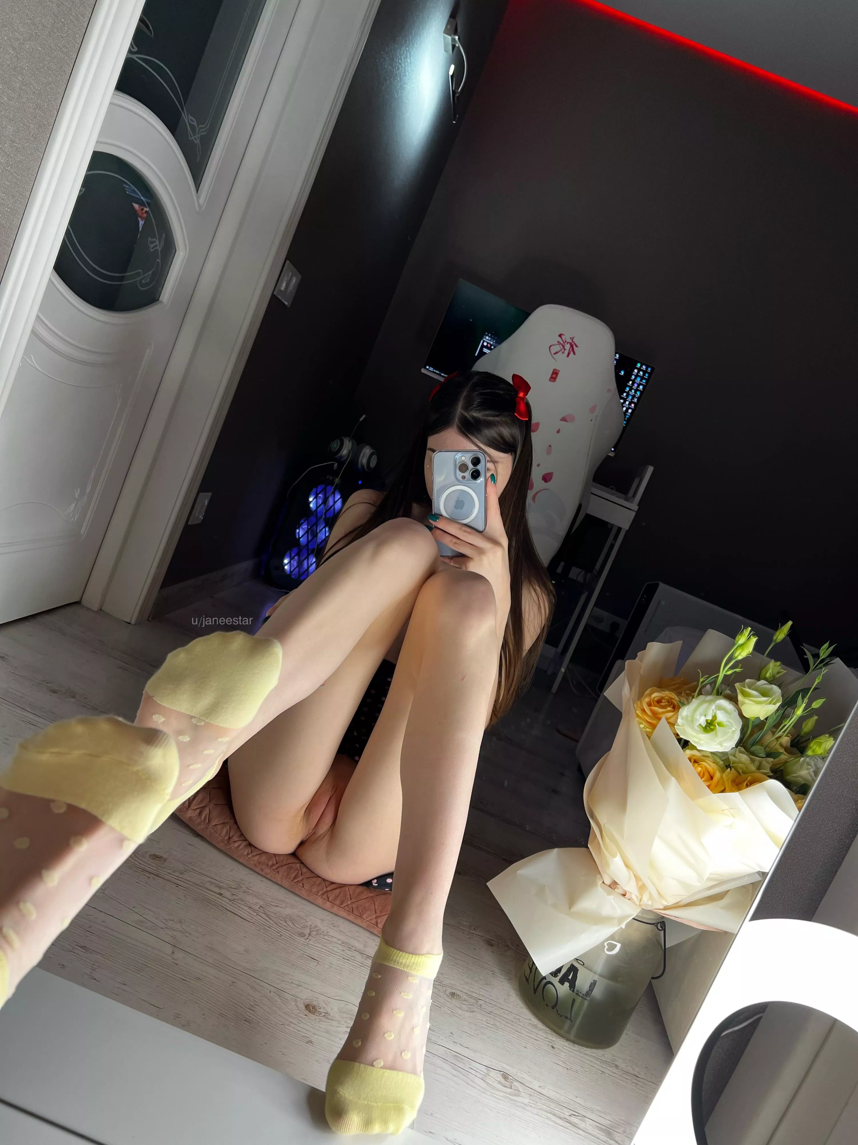 I hope you like my cute transparent socks ðŸ’› posted by Janeestar