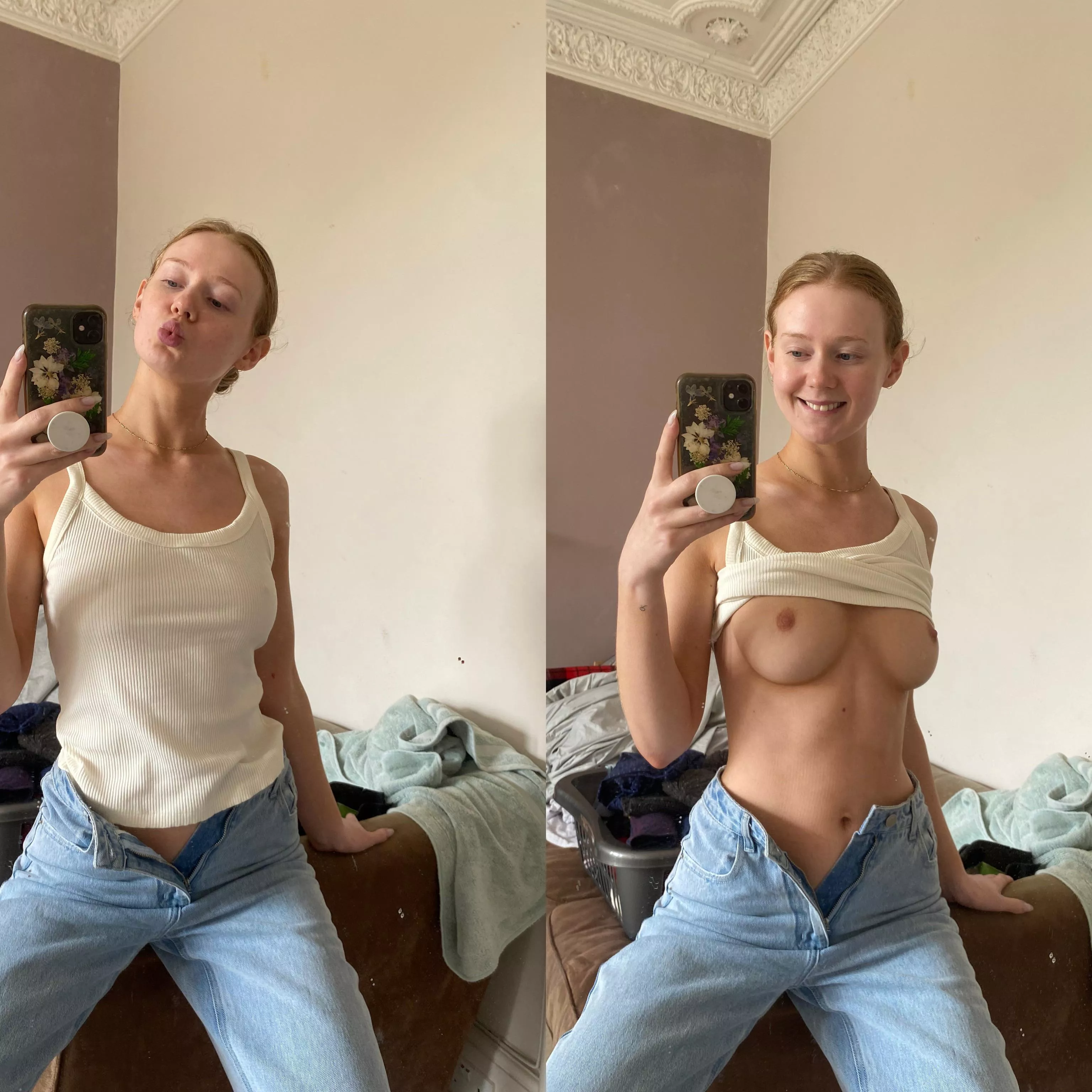 I hope you like natural girls in jeans 🥰 posted by librarosebud