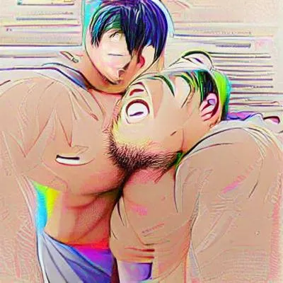 I jumped on the bandwagon and used the AI picture creator thing to make me some yaoi art. If your fetish is highly abstract representations of male bodies this might make you happy lol posted by nicolasbaege