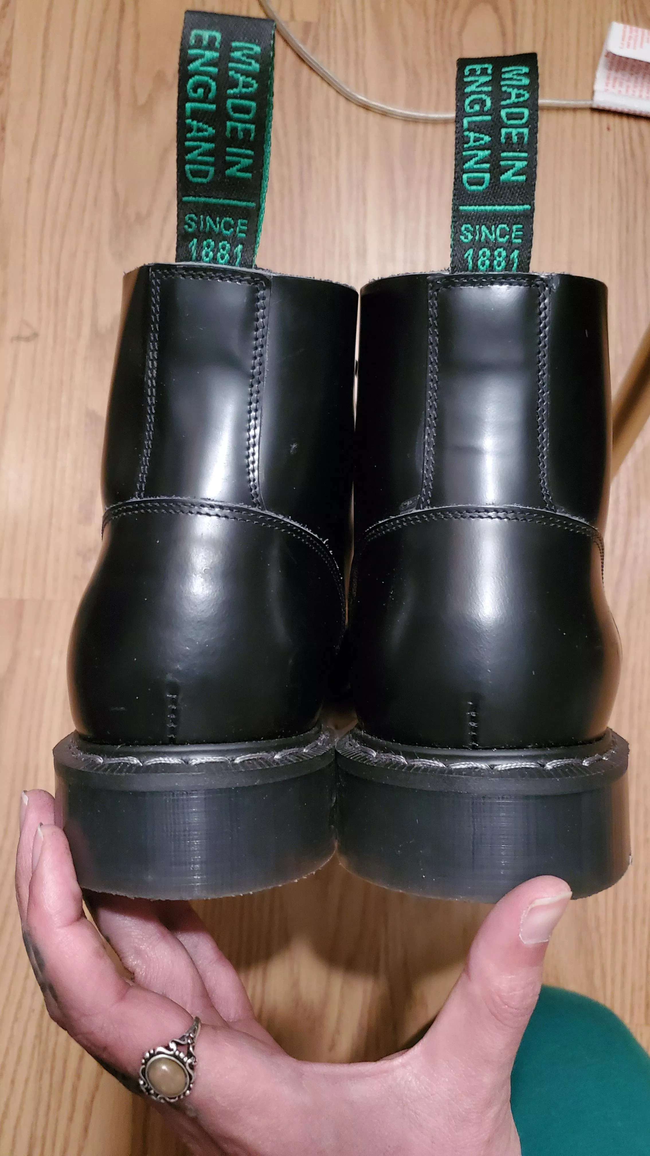 I just ordered this pair of Solovair boots and the left boot sits at an angle compared to the right. There is a slight difference in the feel between the two boots as well. Should I be concerned and send them back or is this generally normal? posted by Ciggytardust1