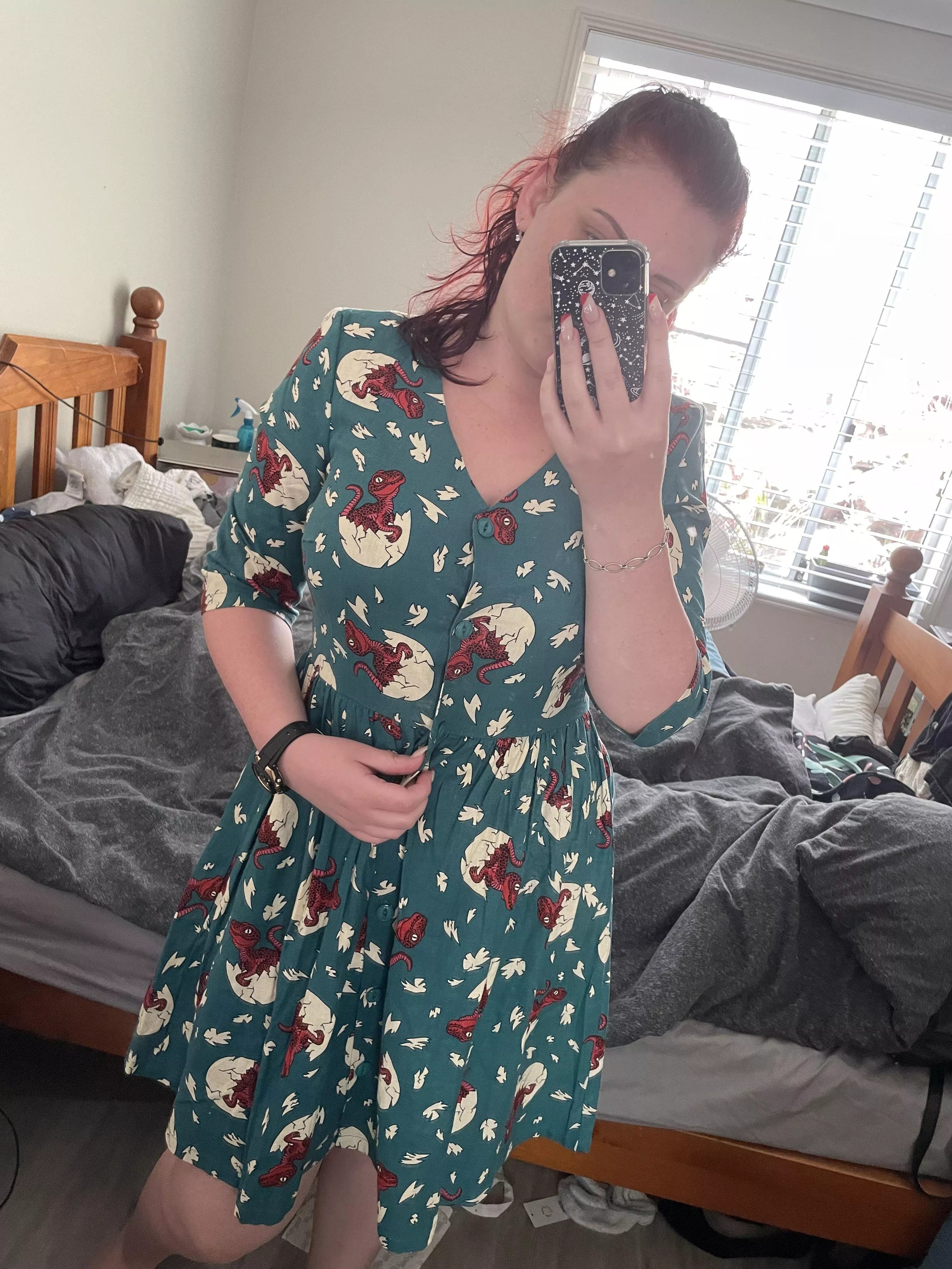 I just wanted to show everyone my bed Dino dress posted by turtletails