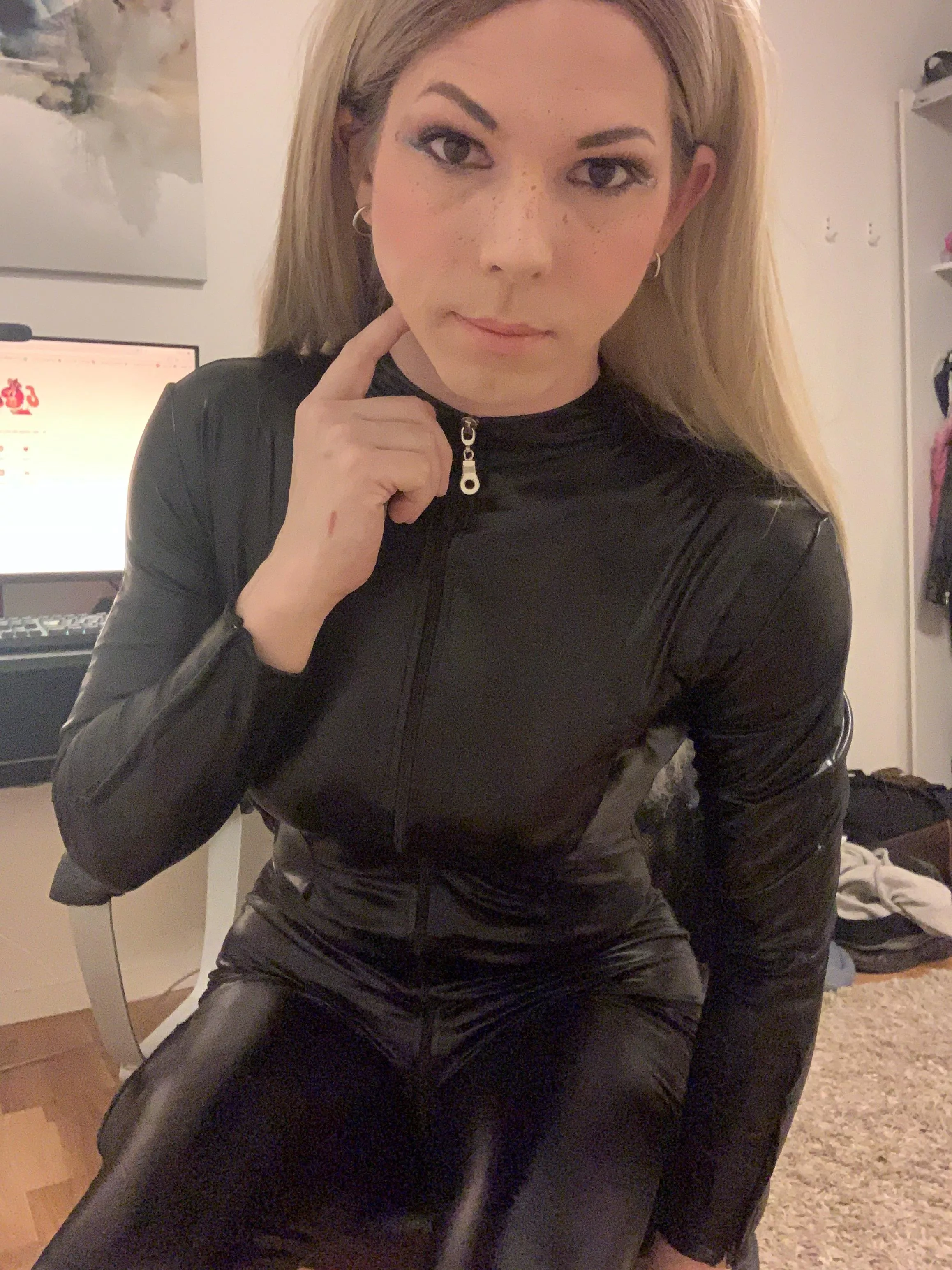 I keep forgetting i have this catsuit 🤍 posted by itsbabysienna