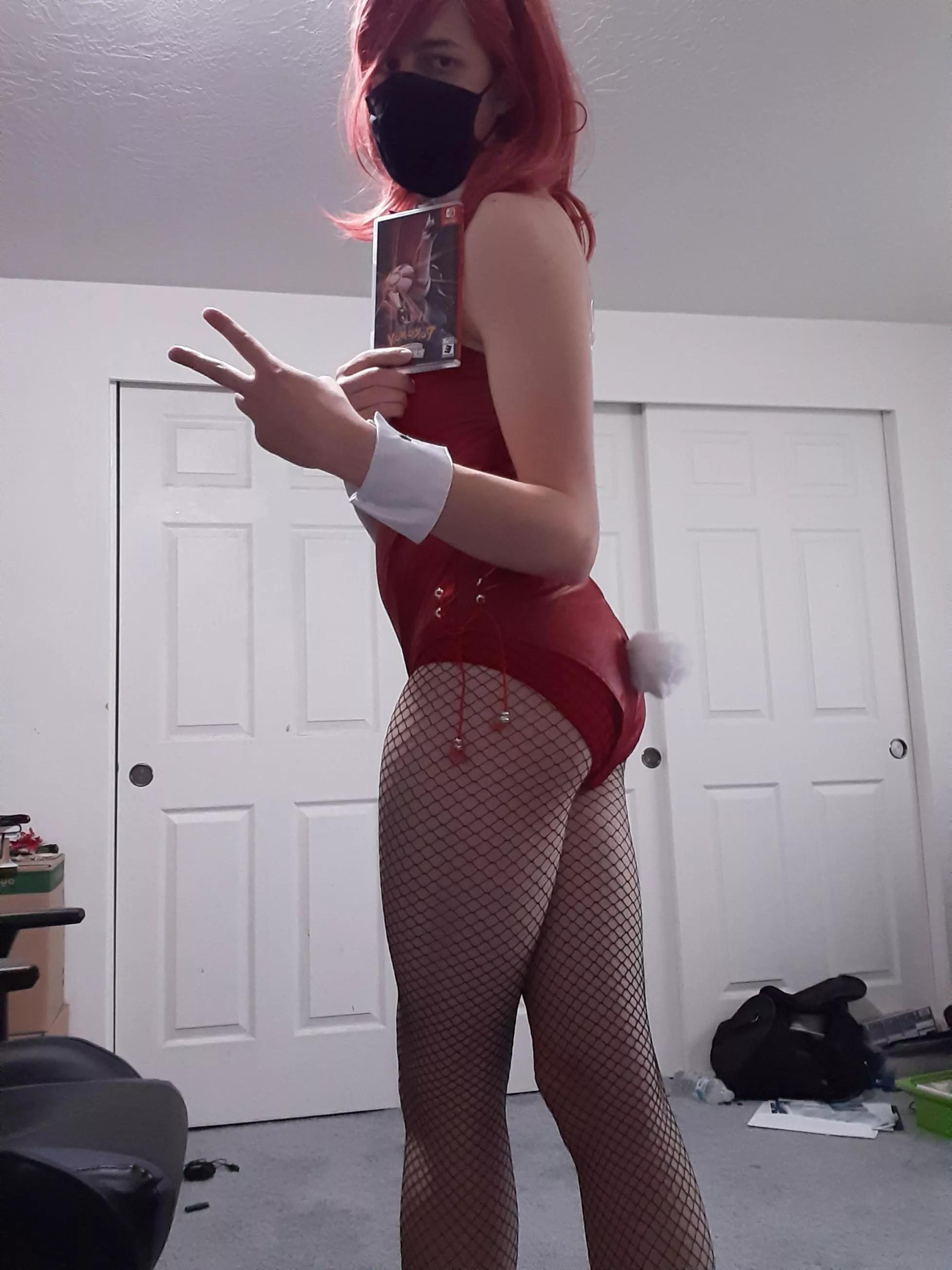 I know what this bunnyboy is doing for Femboy Friday! posted by SparceNyx