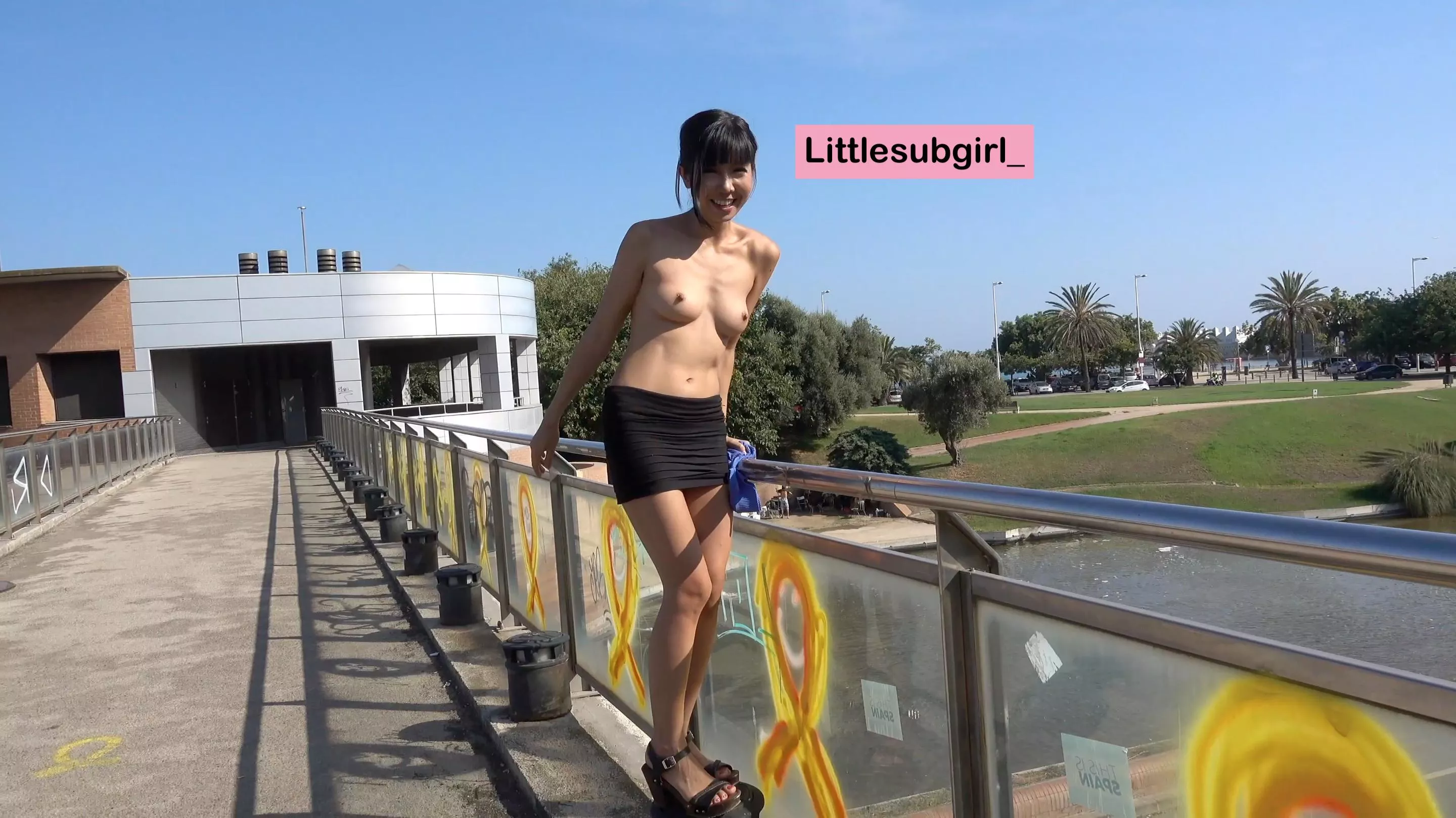 I like showing my tits in public ;) [OC] posted by littlesubgirl_