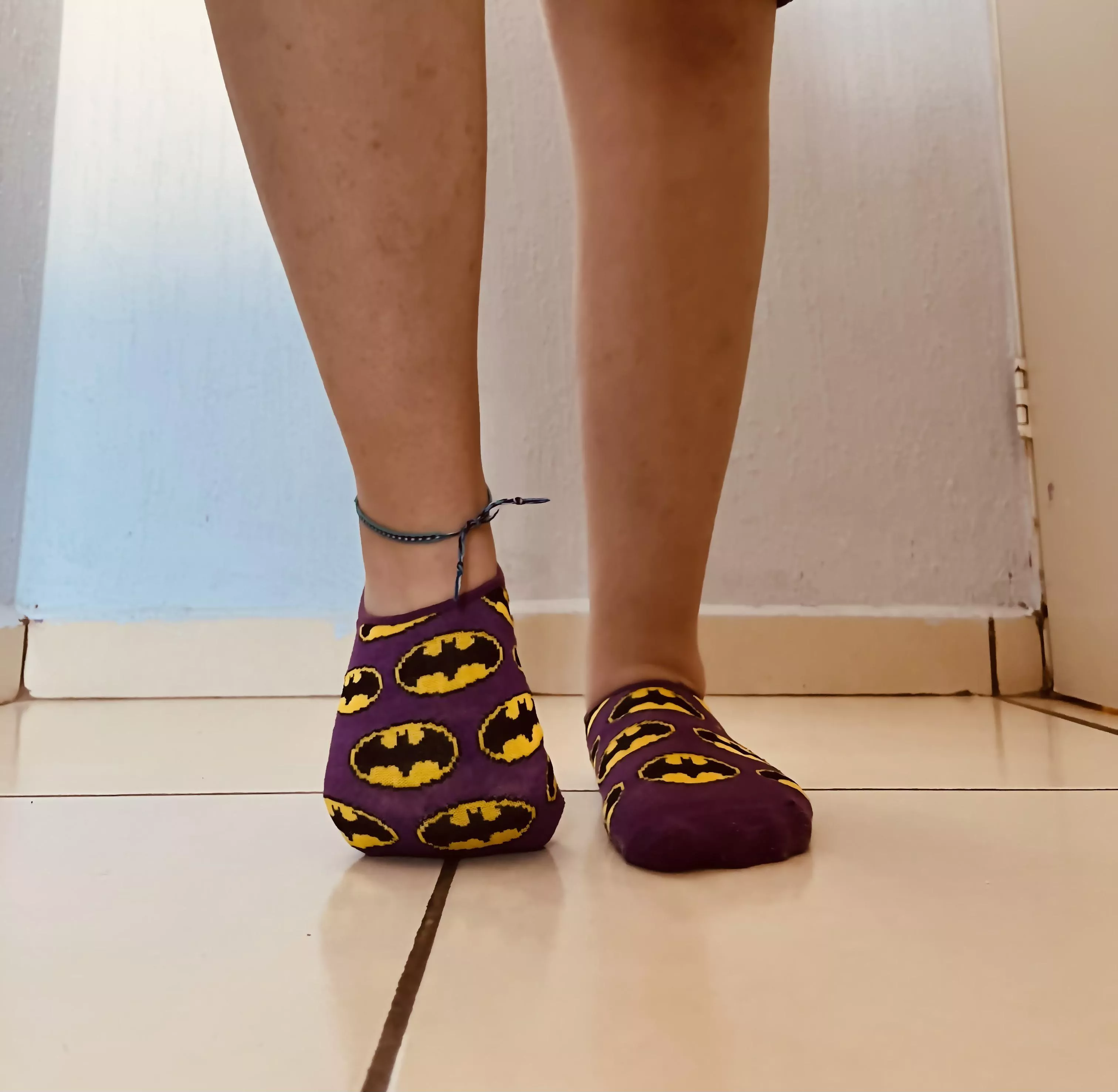 I like to stretch in my Batman socks ðŸ¦‡ posted by bleupomme