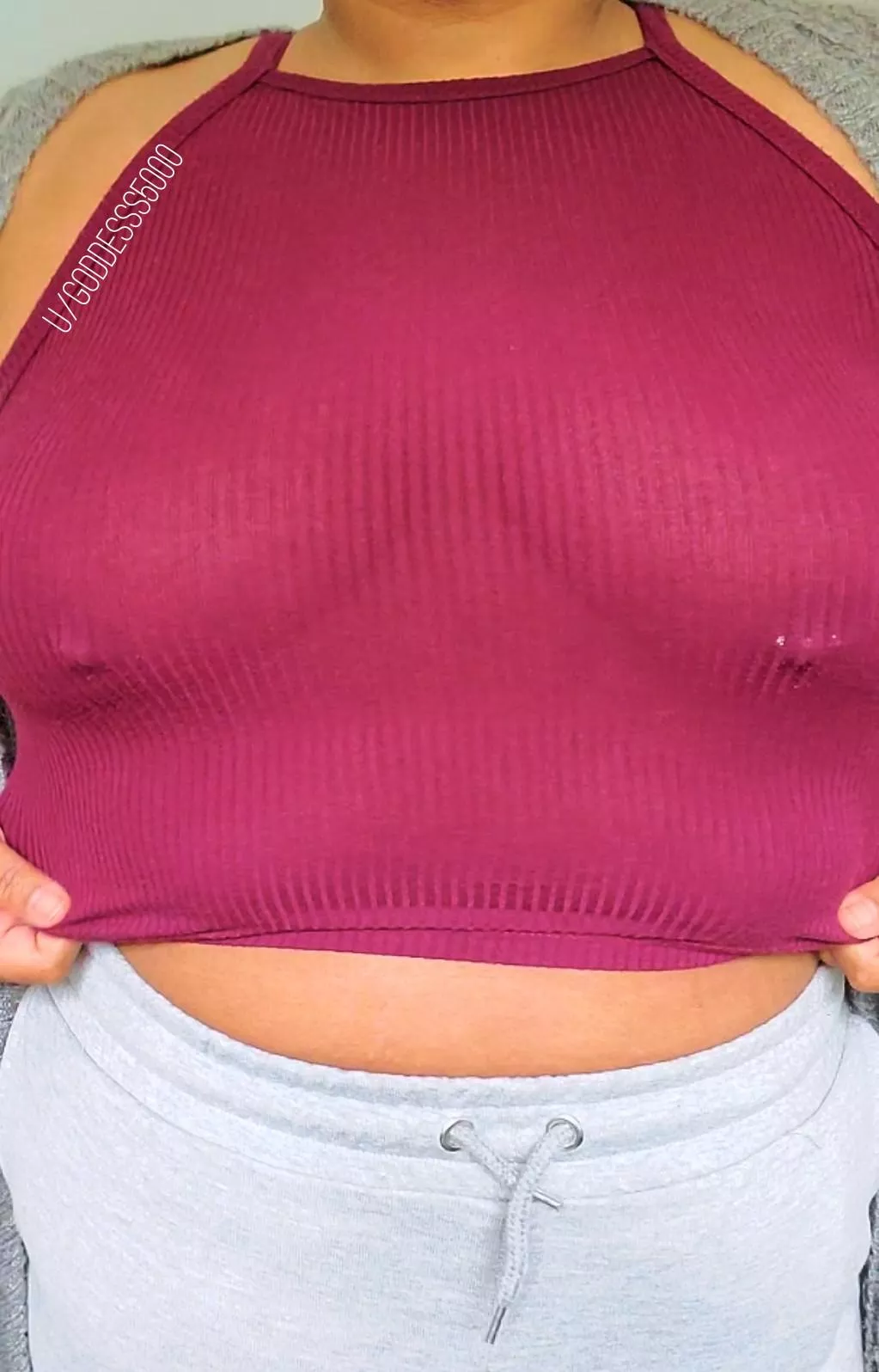 I love being braless in see-thru tops! posted by Goddesss5000