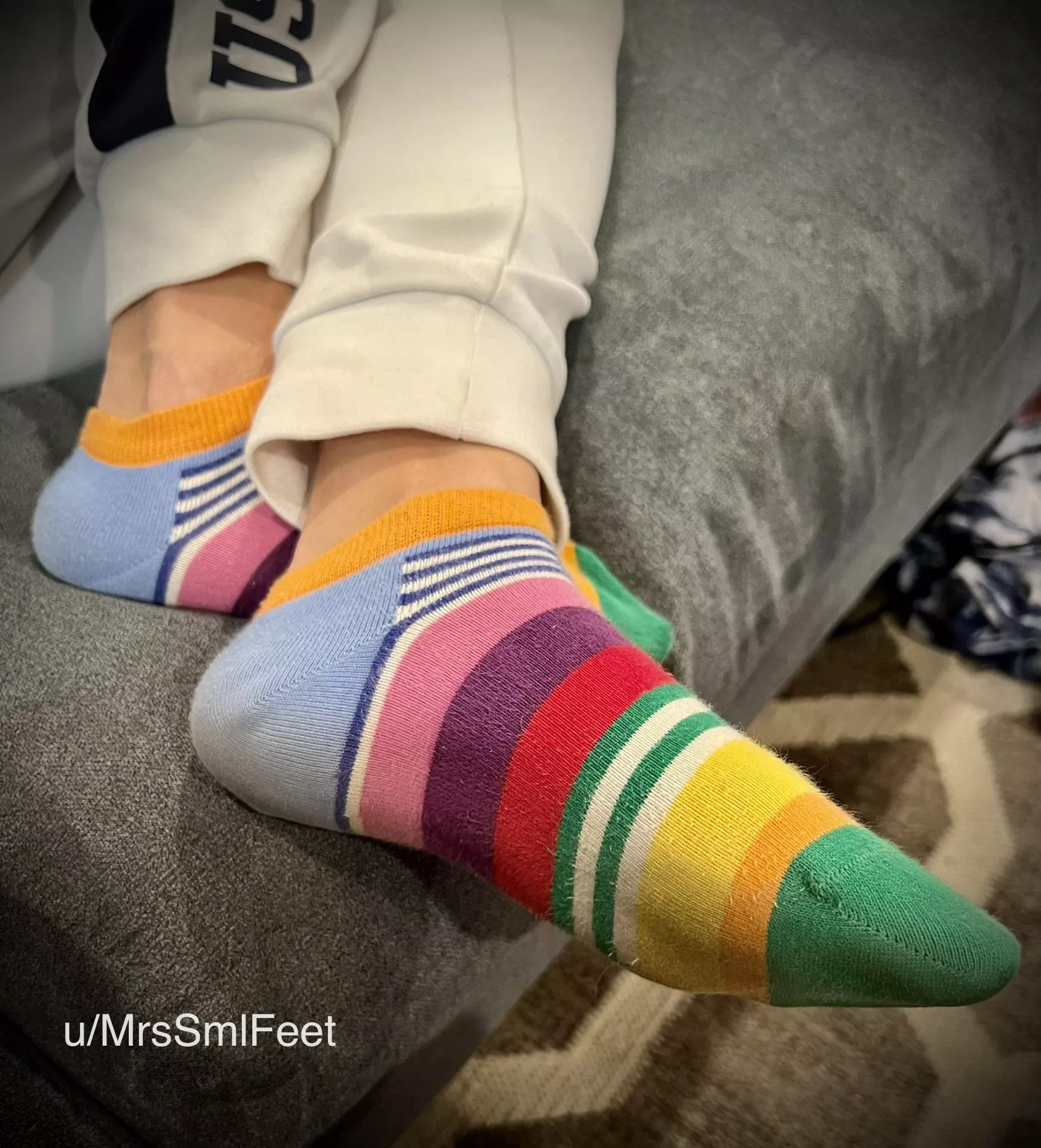 I love how colorful these socks are posted by MrsSmlFeet