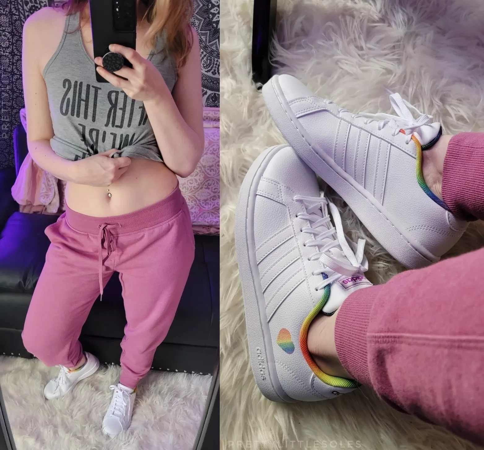 I love my Adidas pride sneakers 🌈 👟 😄 [f] posted by prettylittlesoles