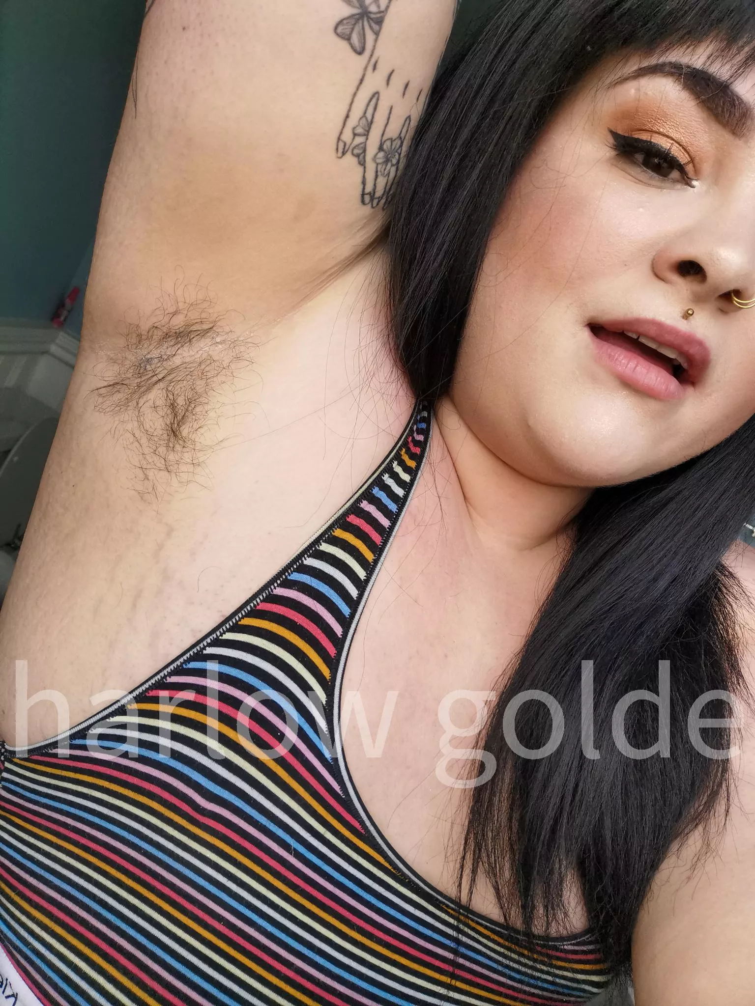 I love my fuzzy pits. 🥰 I hope you like them too 😘 posted by HarlowGolde