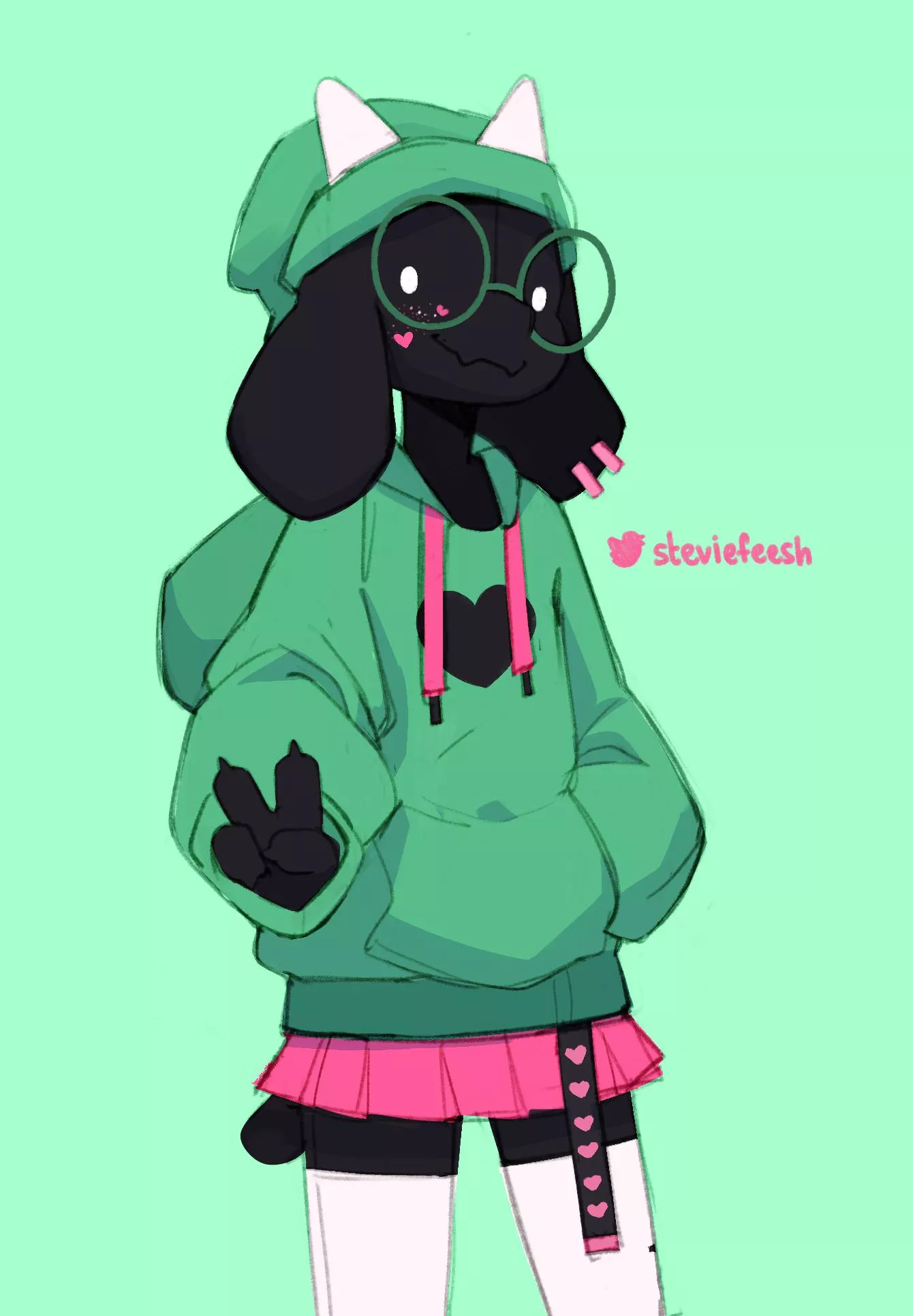 I love ralsei, he is litterally the cutest boi! Who could say no to that face? posted by possiblybisexualhelp