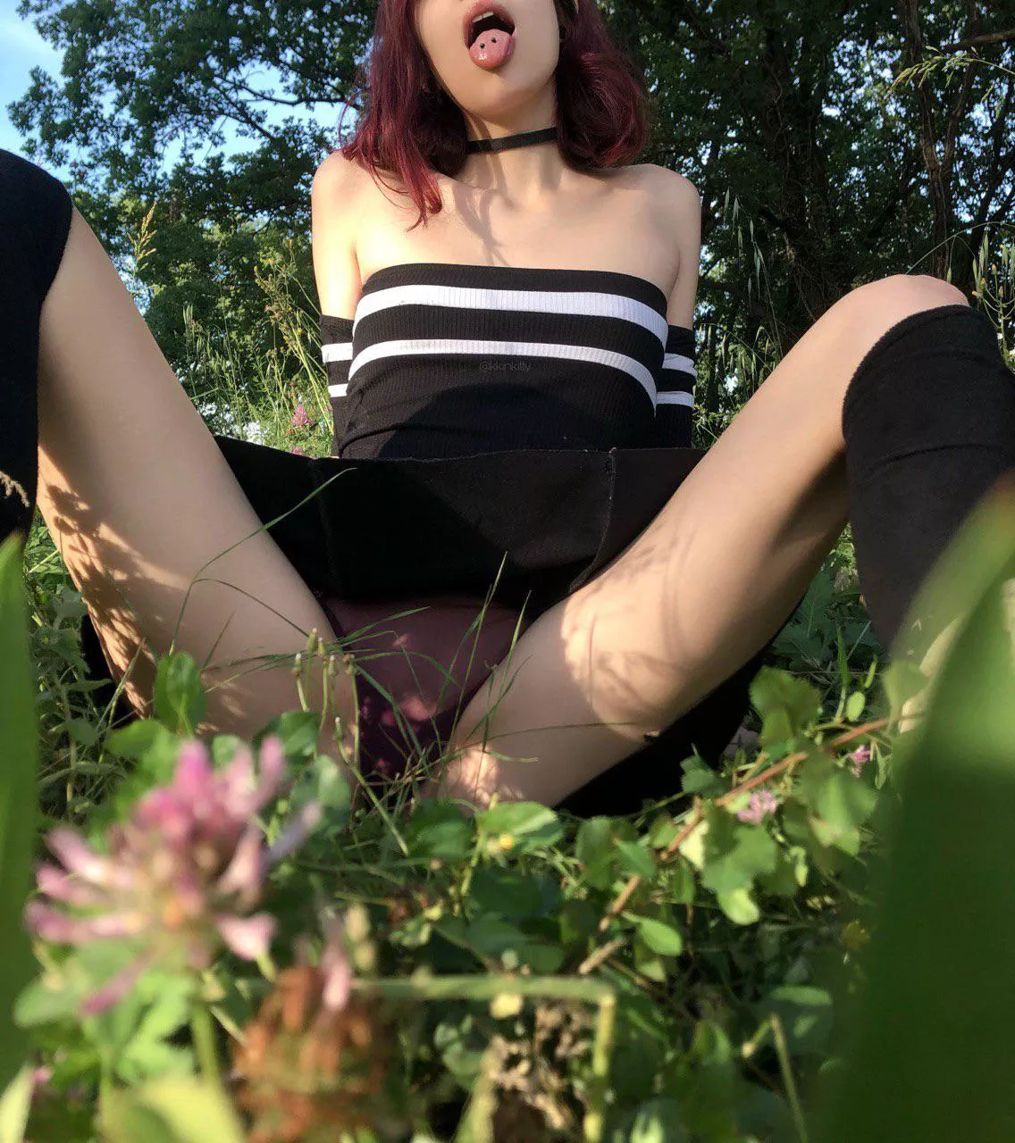 I love showing my panties in the woods posted by kkinkitty