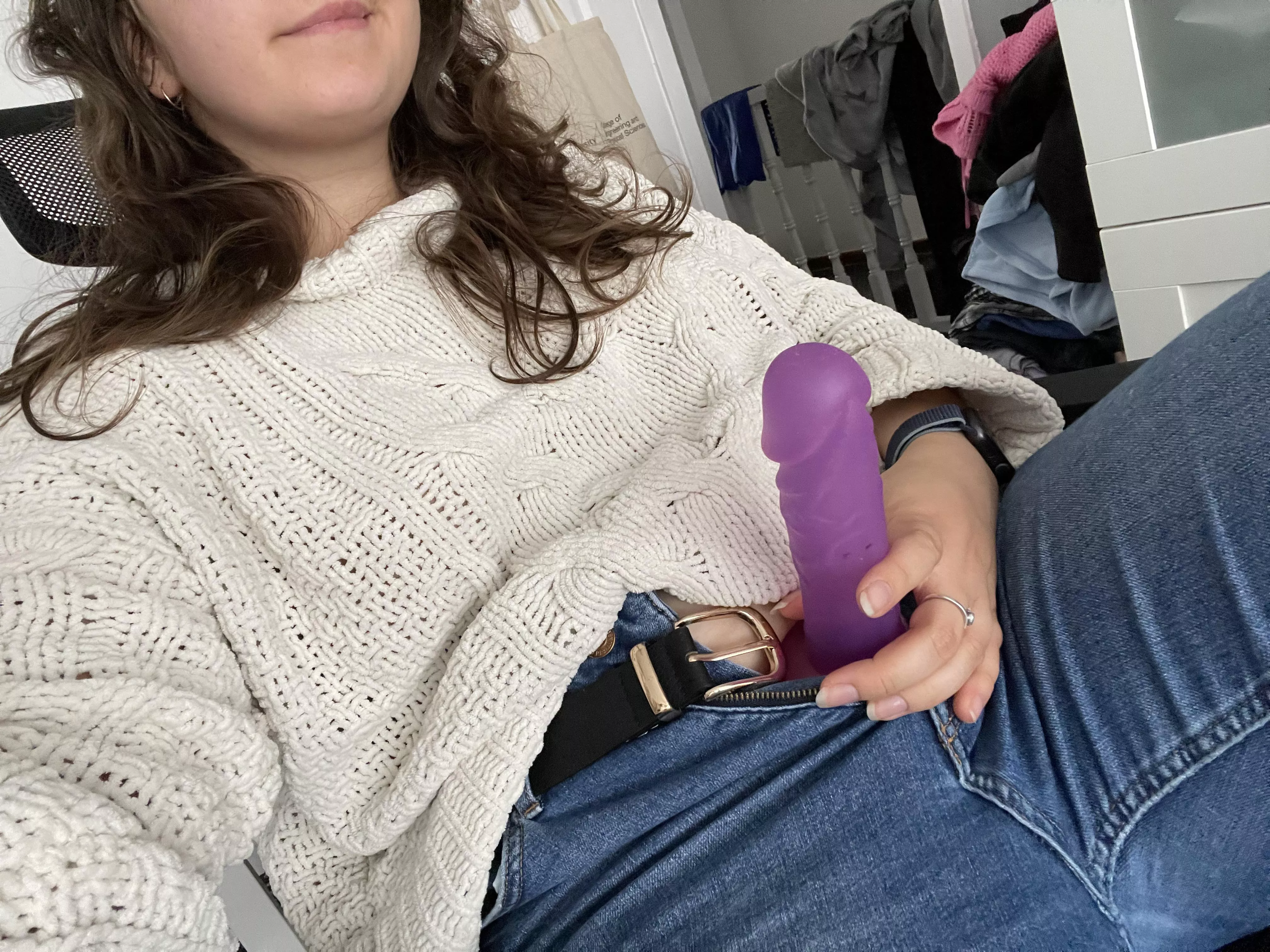 I love sticking out my cock in casual clothes. I like to think that it reminds you that you’re my little slut everywhere all the time and not only in the bedroom posted by HeyitsmeLuna