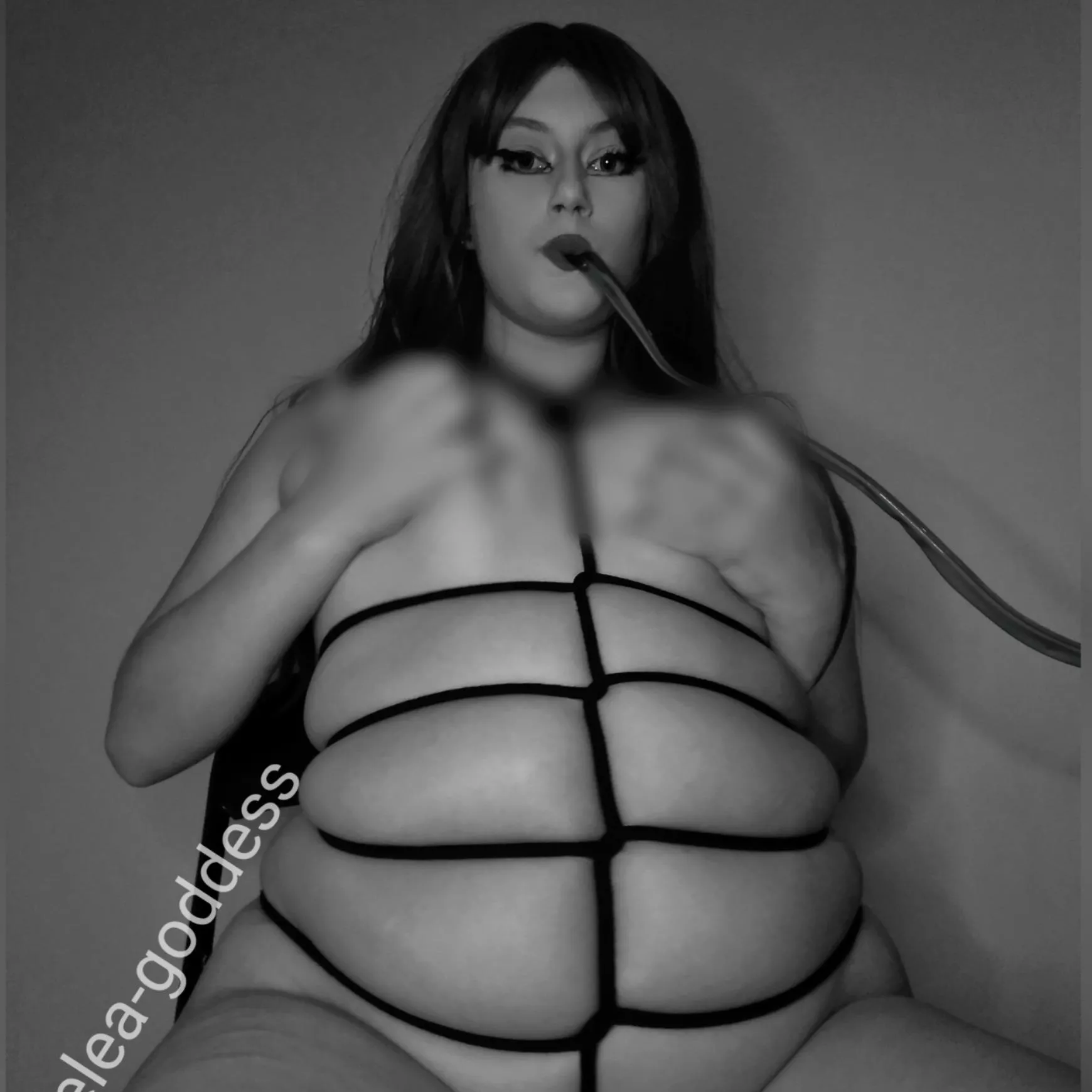 I love the feeling of the ropes tightening as I get fuller posted by elea-goddess