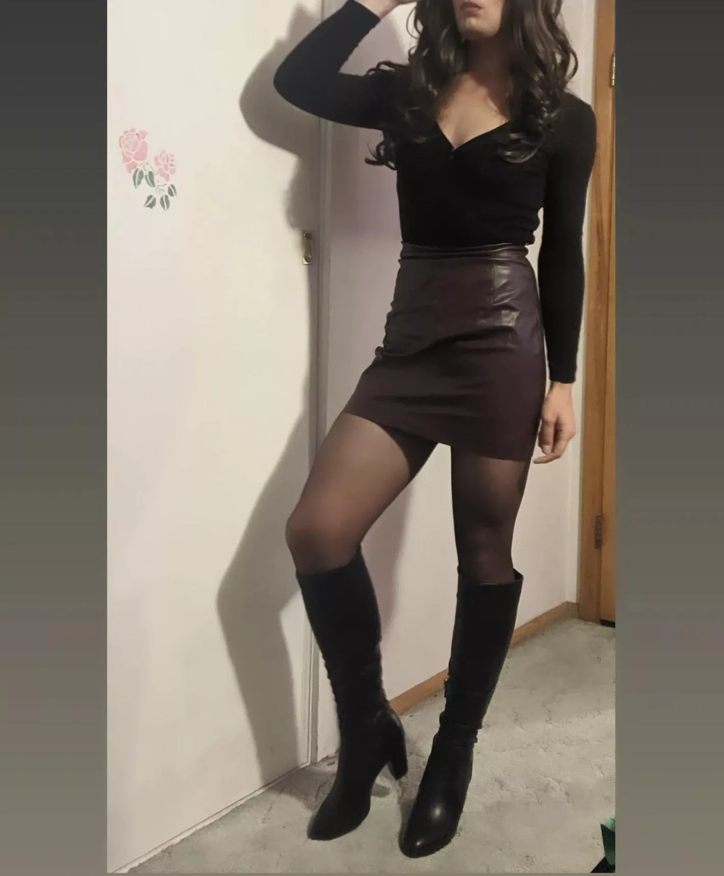 I love the way this skirt fits me! The boots help complete it for sure! posted by MissDarediva