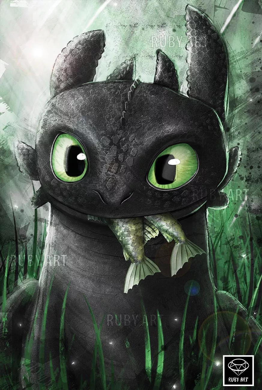 I love Toothless he is adorable 🥰 posted by 50kWolfs_