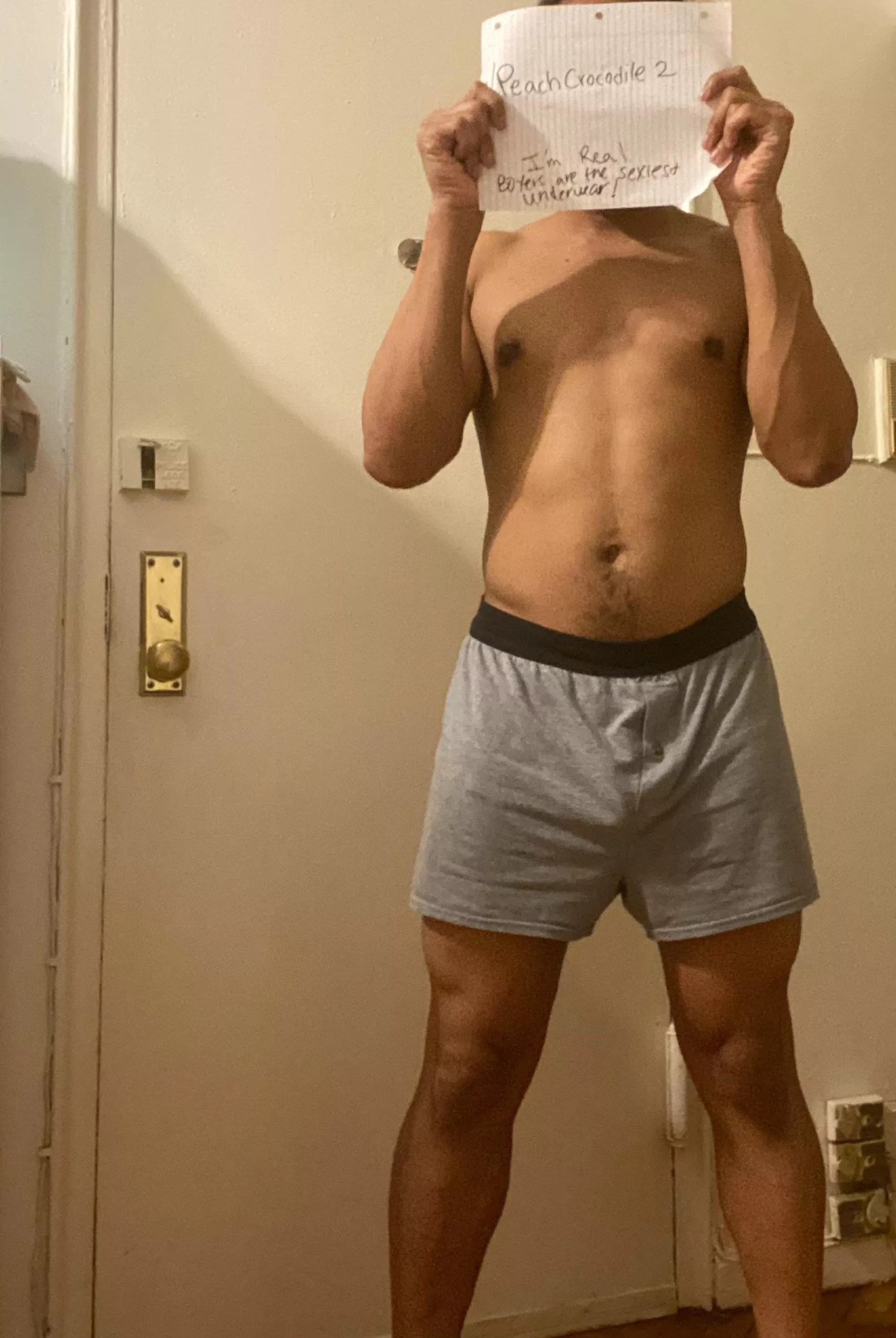 I love wearing boxers bro and I want to let you know that I’m real posted by PeachCrocodile2