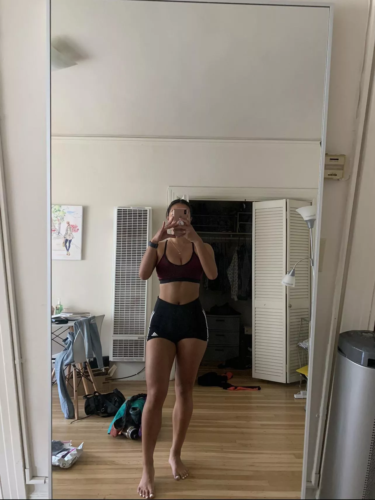 I love working out ! (ignore my room lol) posted by sydyonce