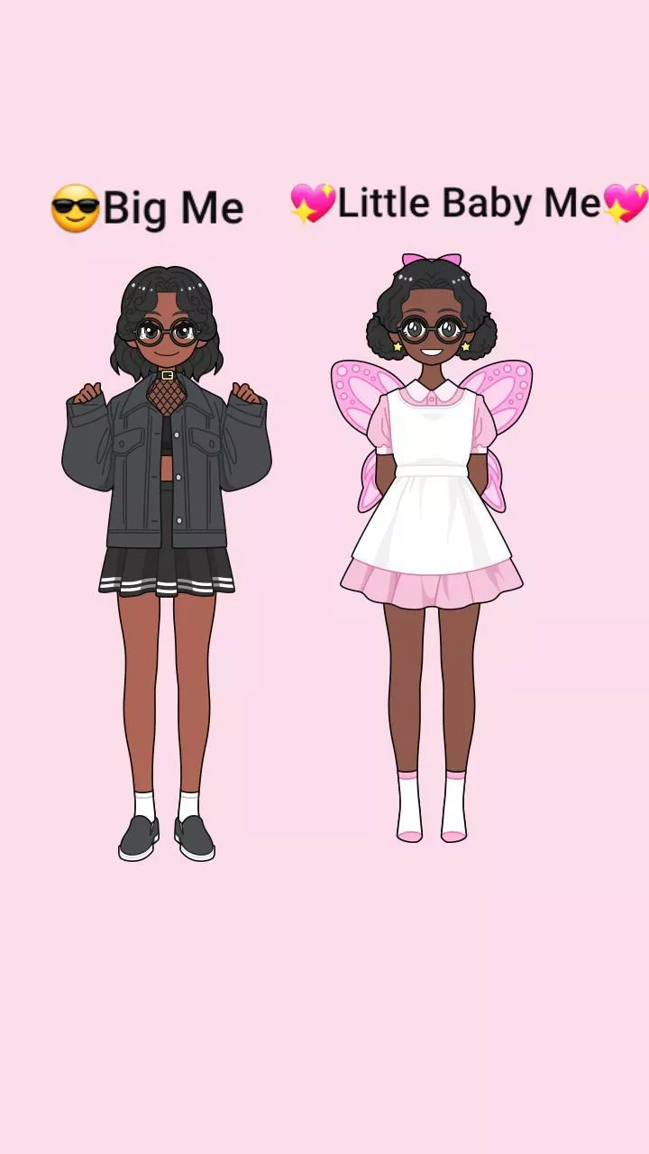 I made a big me vs. Little me on lily story! posted by Crazy-Personality-84