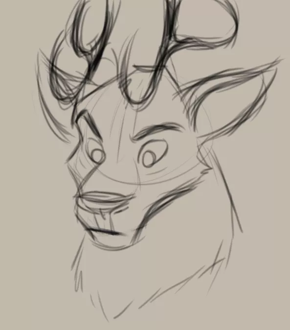 I made a doodle of a deer the other day and I still can't believe how...disney...it looks. posted by Bakocat