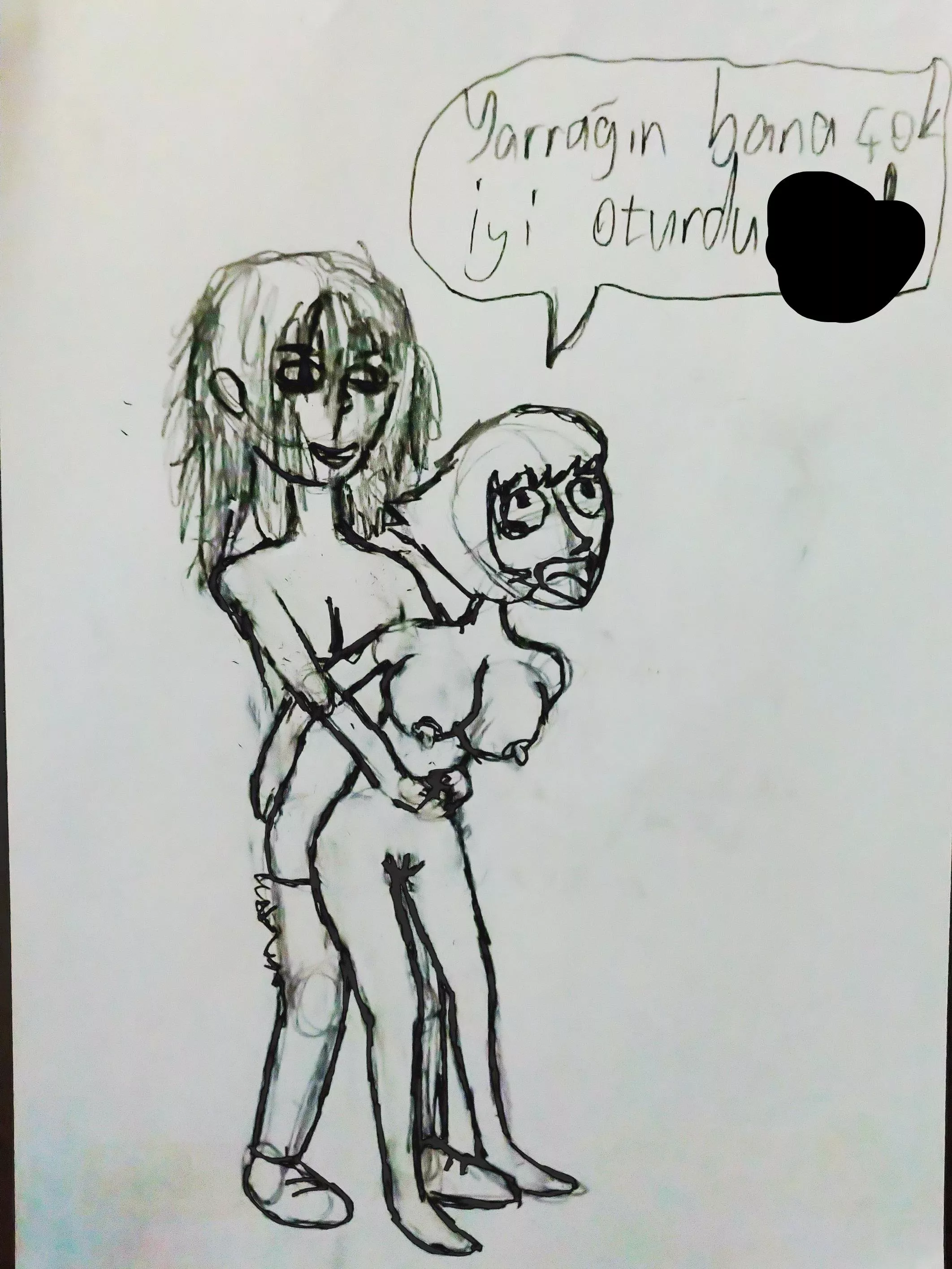 I made a Lapis porn for my friend (I censored my friend's name) posted by umut2k6