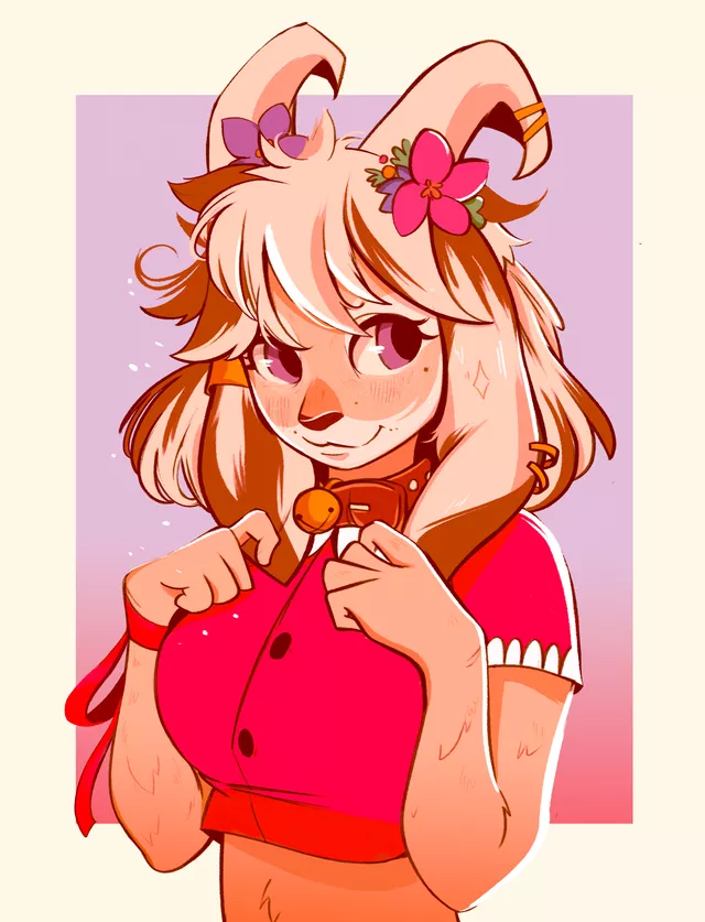 I made a little goat girl... 💕 [Commissions Open!] posted by jefariaspaiva