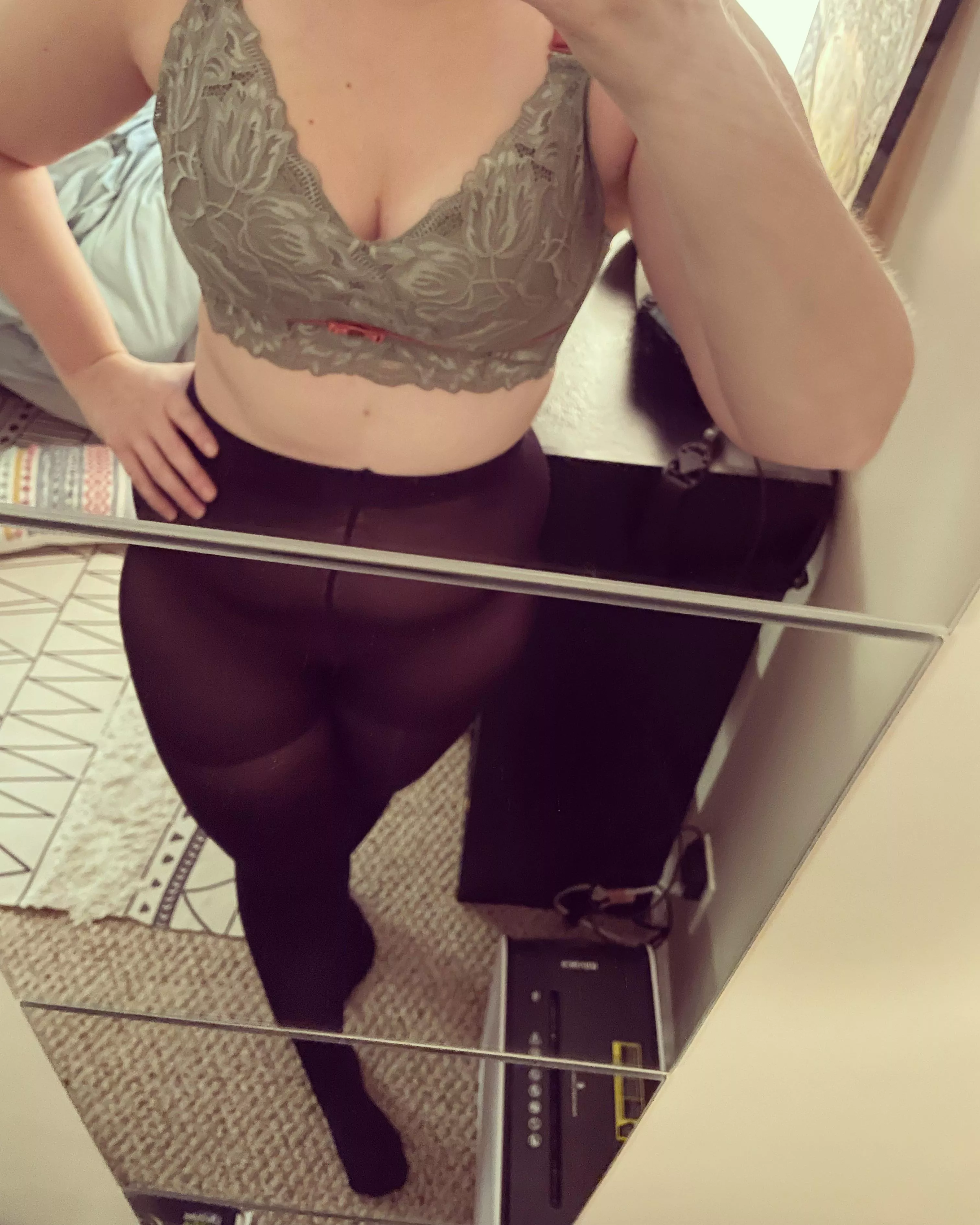 I need some sheer tights to pose in for you guys. 🥺 posted by chloethefae