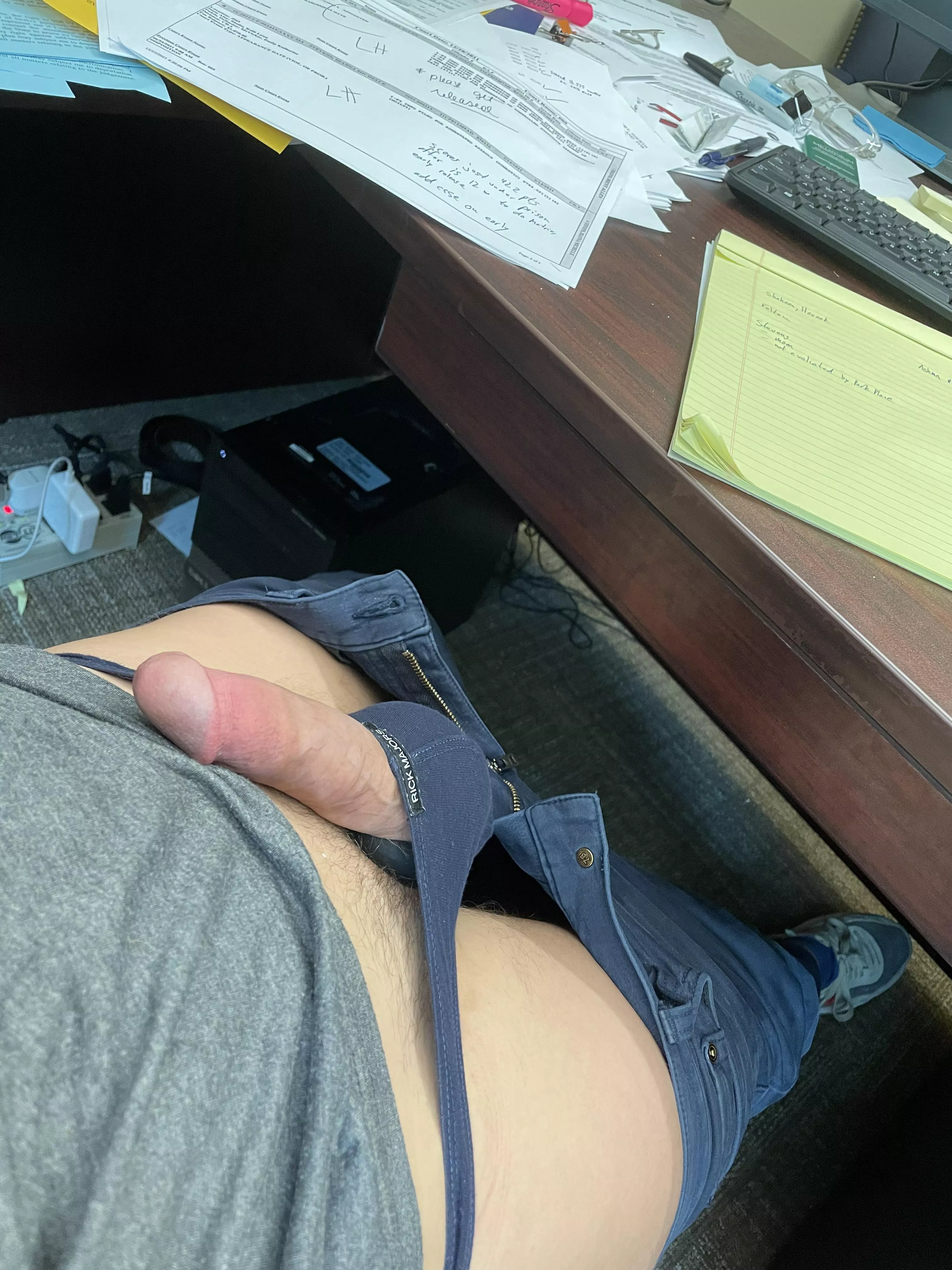 I need to stop getting so hard at work. The thong canâ€™t handle it! posted by DuvalLaw