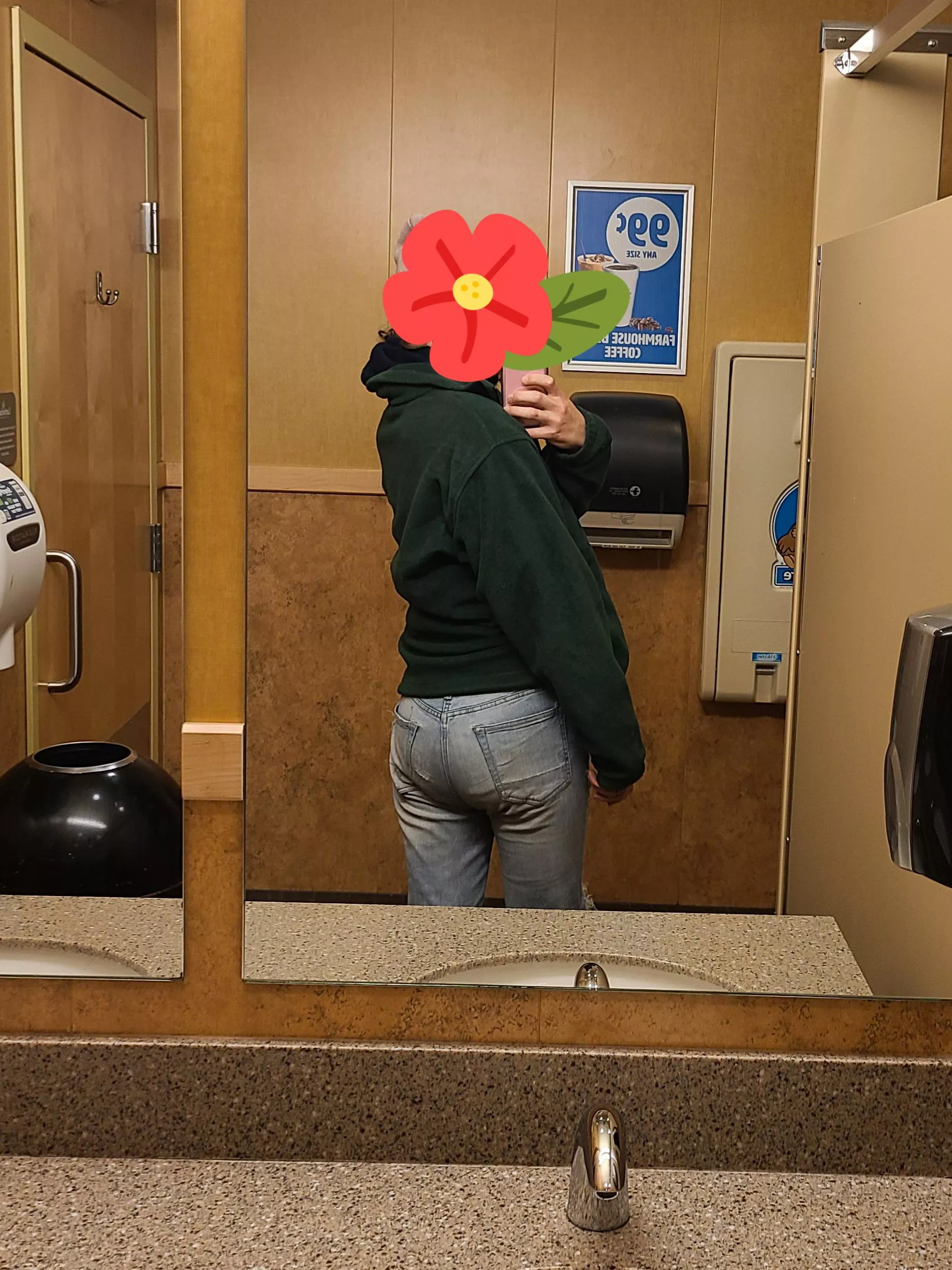 i probably shouldn't wear these jeans again if I'm gonna be diapered in public lol, at least no one said anything.. posted by BecauseOfTheAccident