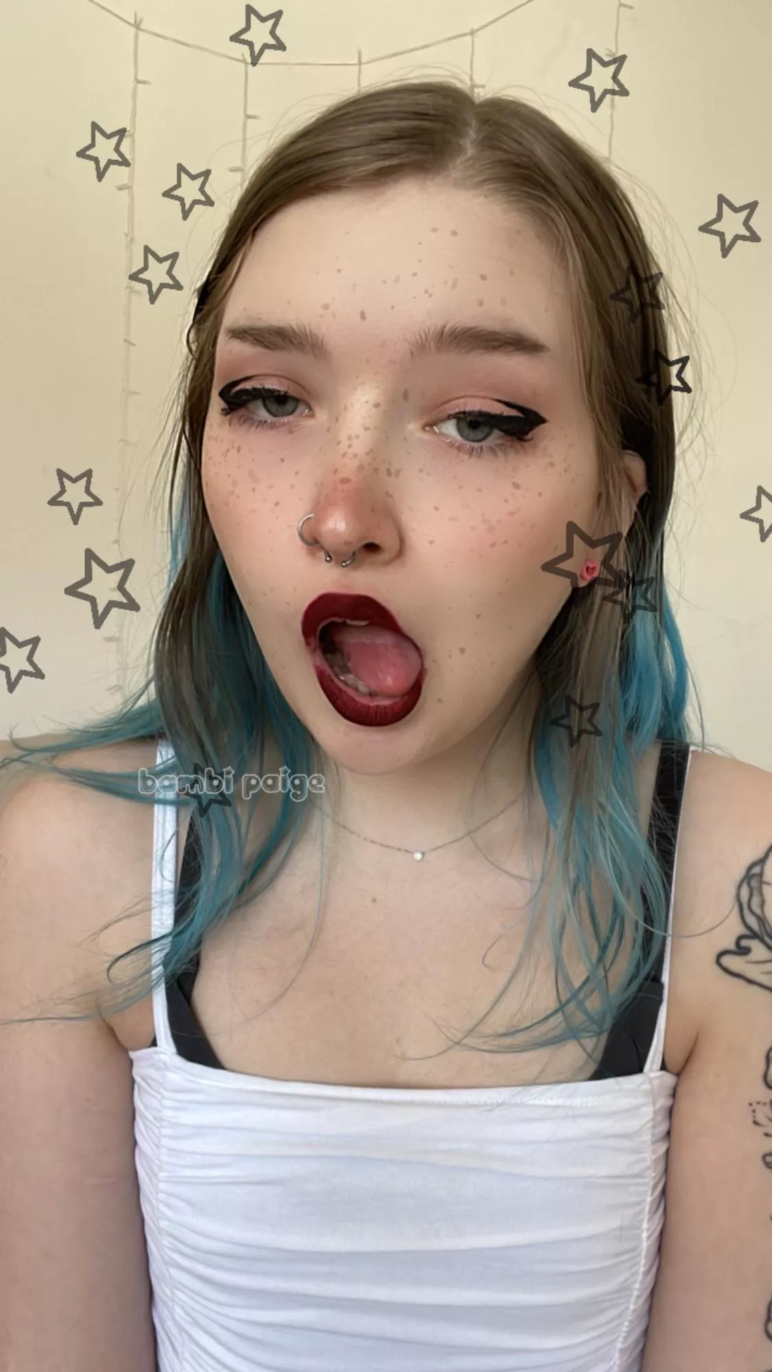 I put on lipstick just for you to cum on me 🥺 posted by sleepymoonkitten