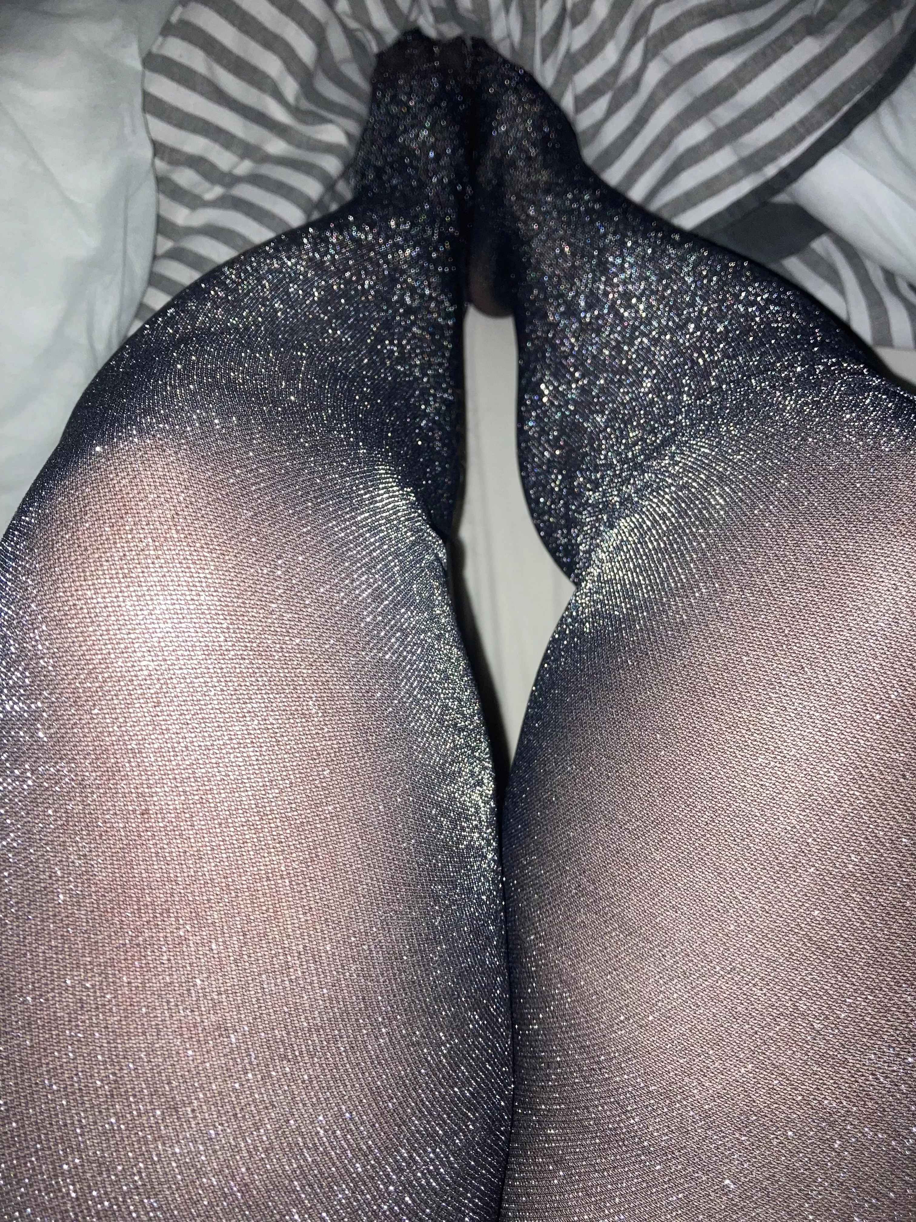 I slept in these last night, how you like that? posted by PantyhoseForever