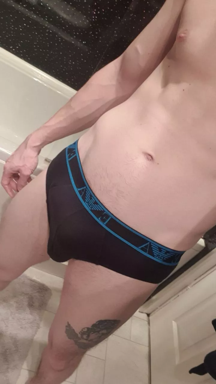 I think I quite like the briefs look. posted by BritishGuyGone420