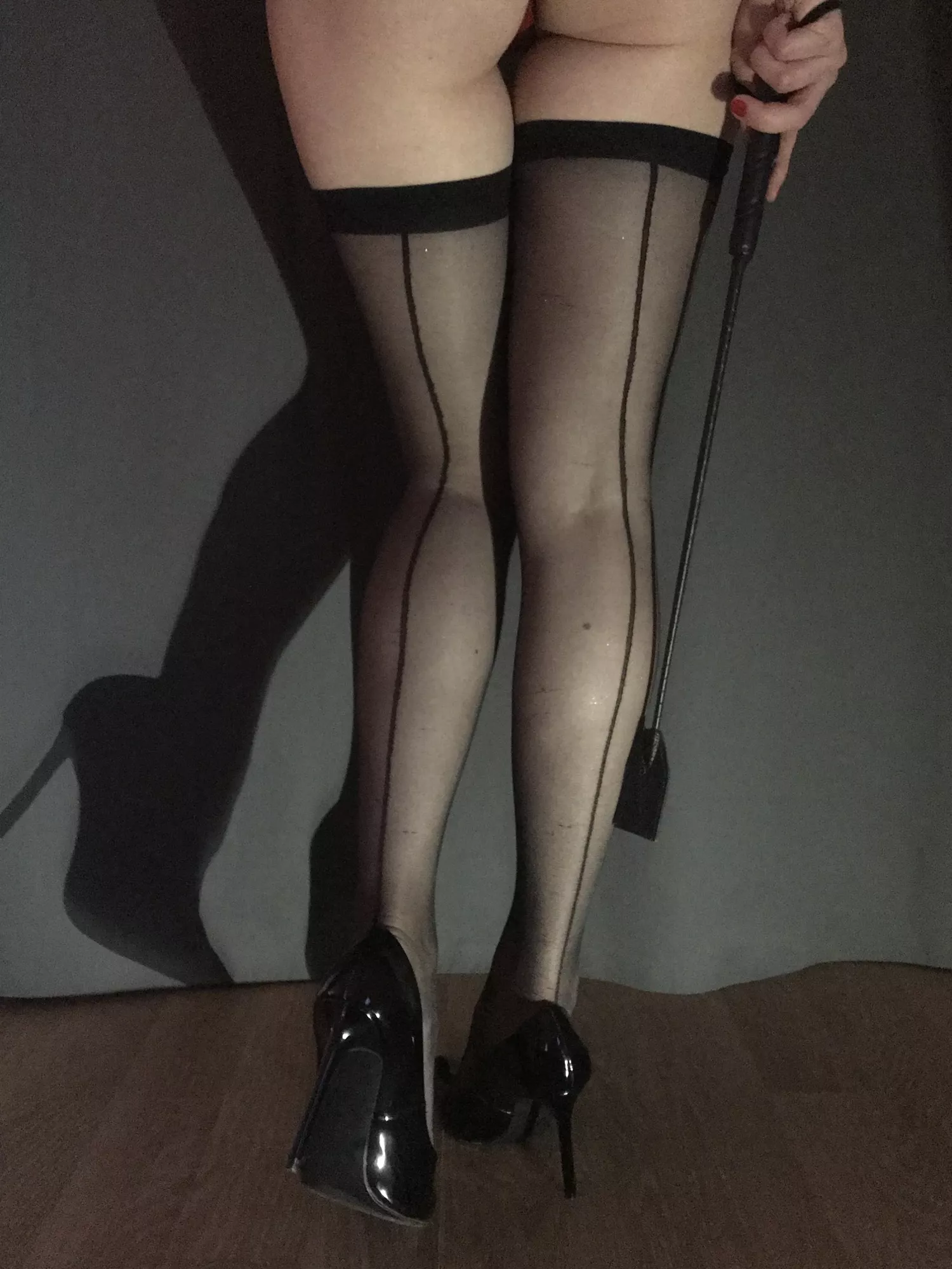 I think my legs were made for wearing stockings posted by fatpanini