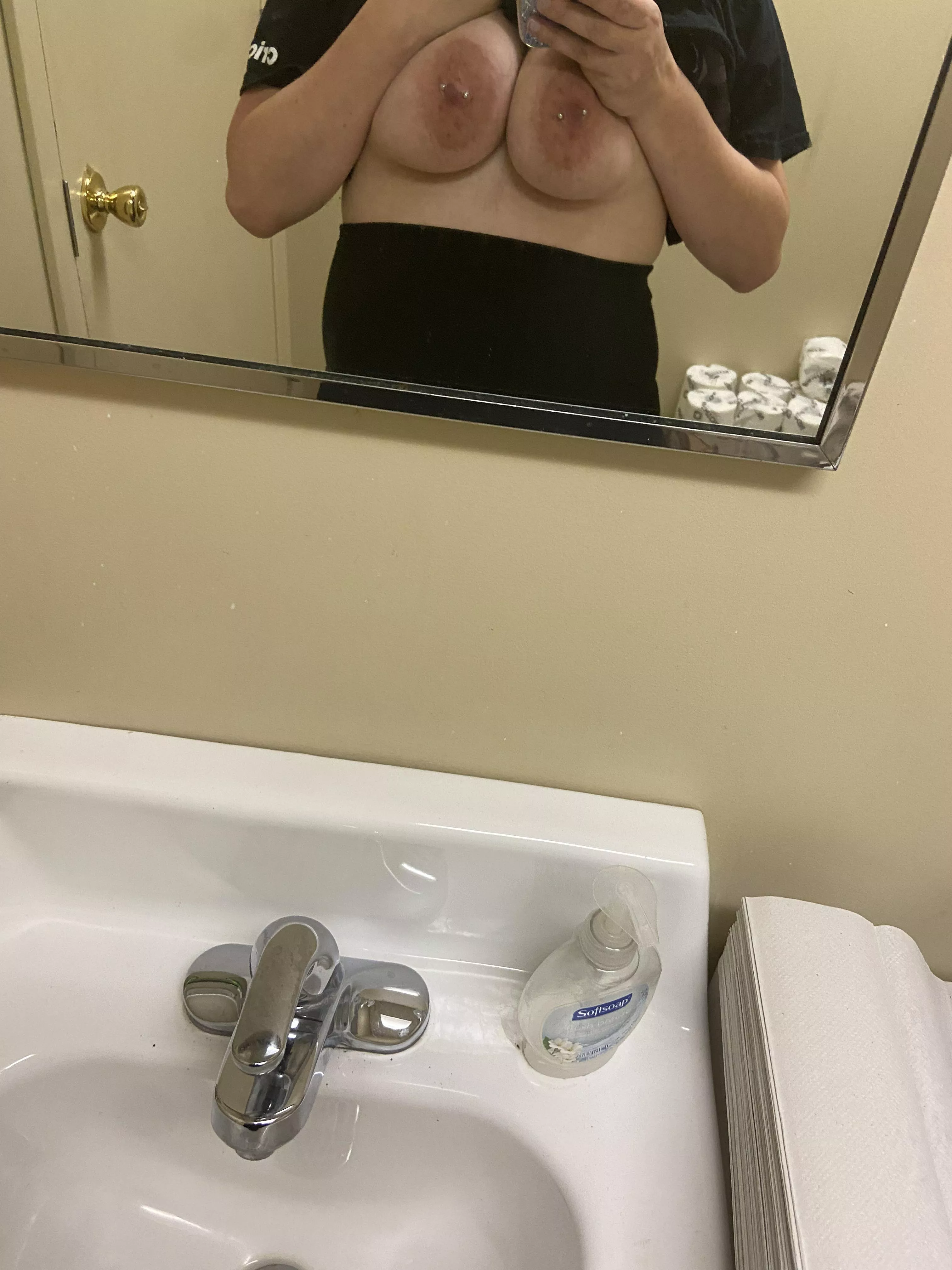 I think my tits need cum on them, what do you think? posted by openthispitupnow