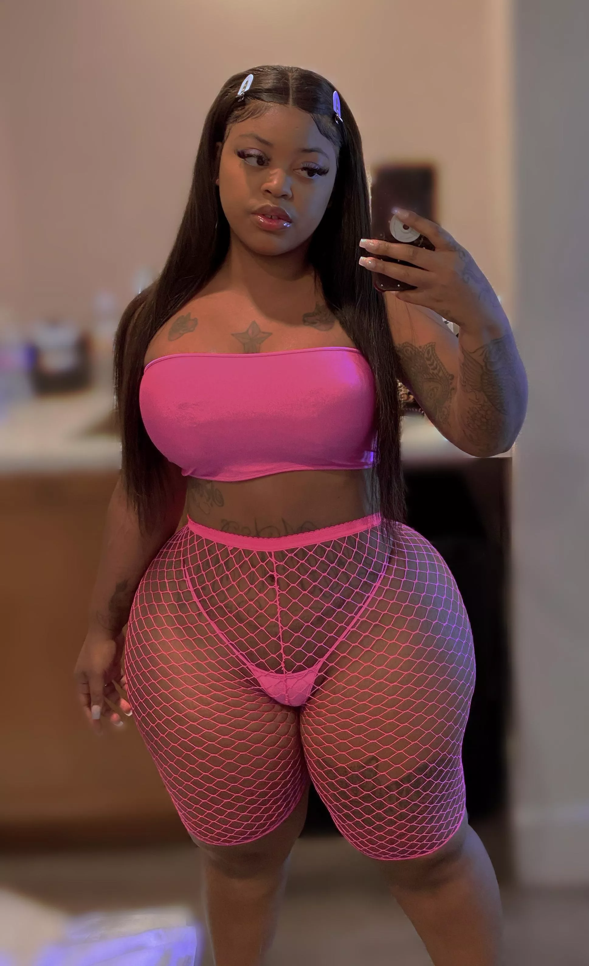 I think pink is my color posted by BigBodyBenz01