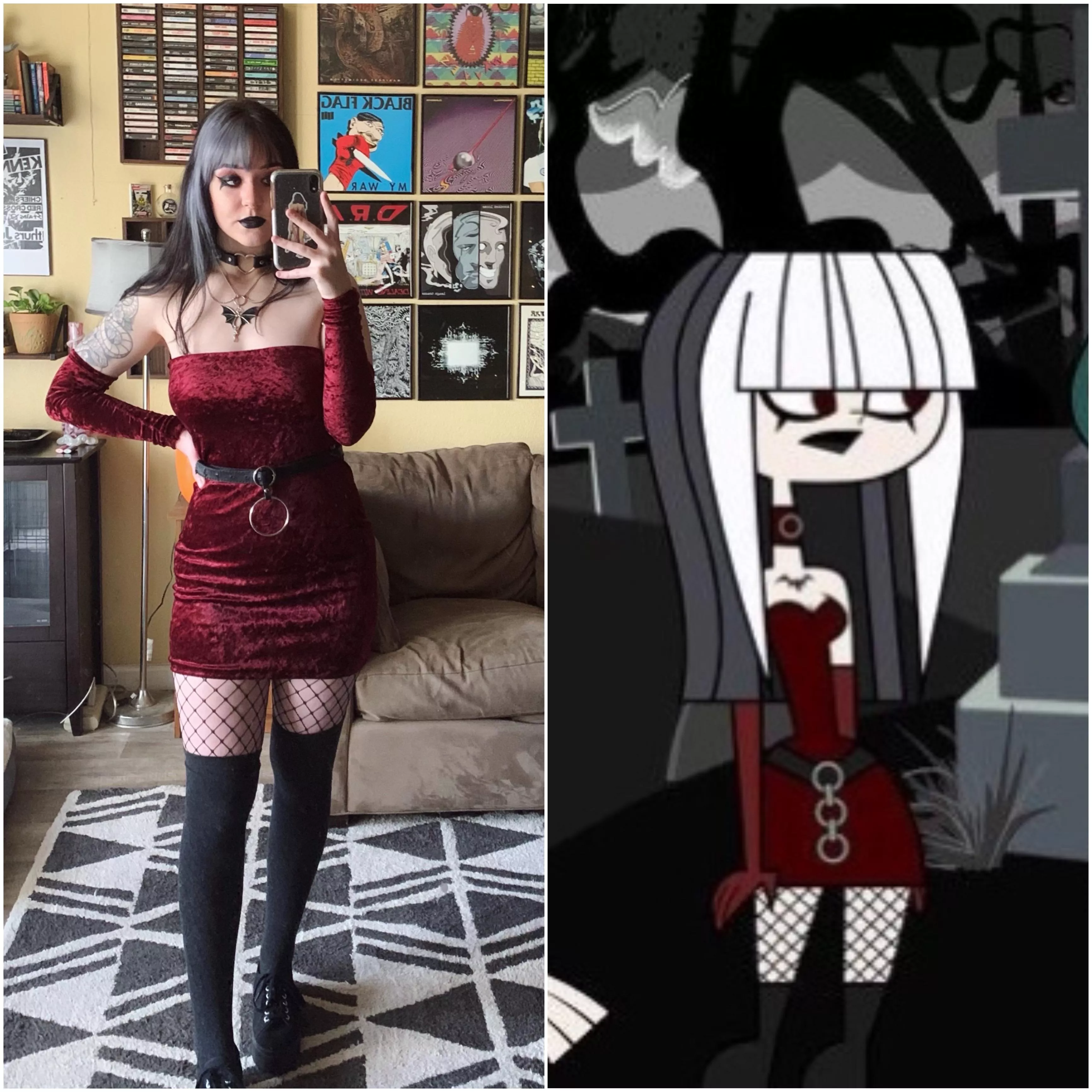 i was Crimson from total drama island for halloween :) posted by indigobadu