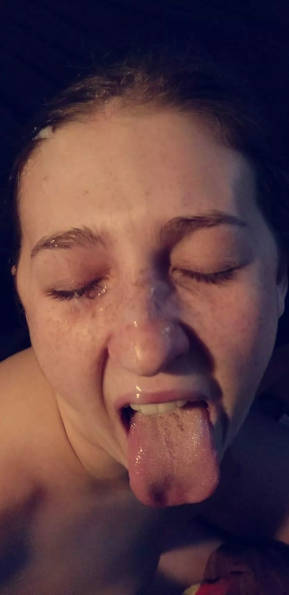 I was so fucking passed that he got cum on my hair and eyelashes😩 posted by lexxiskybabe