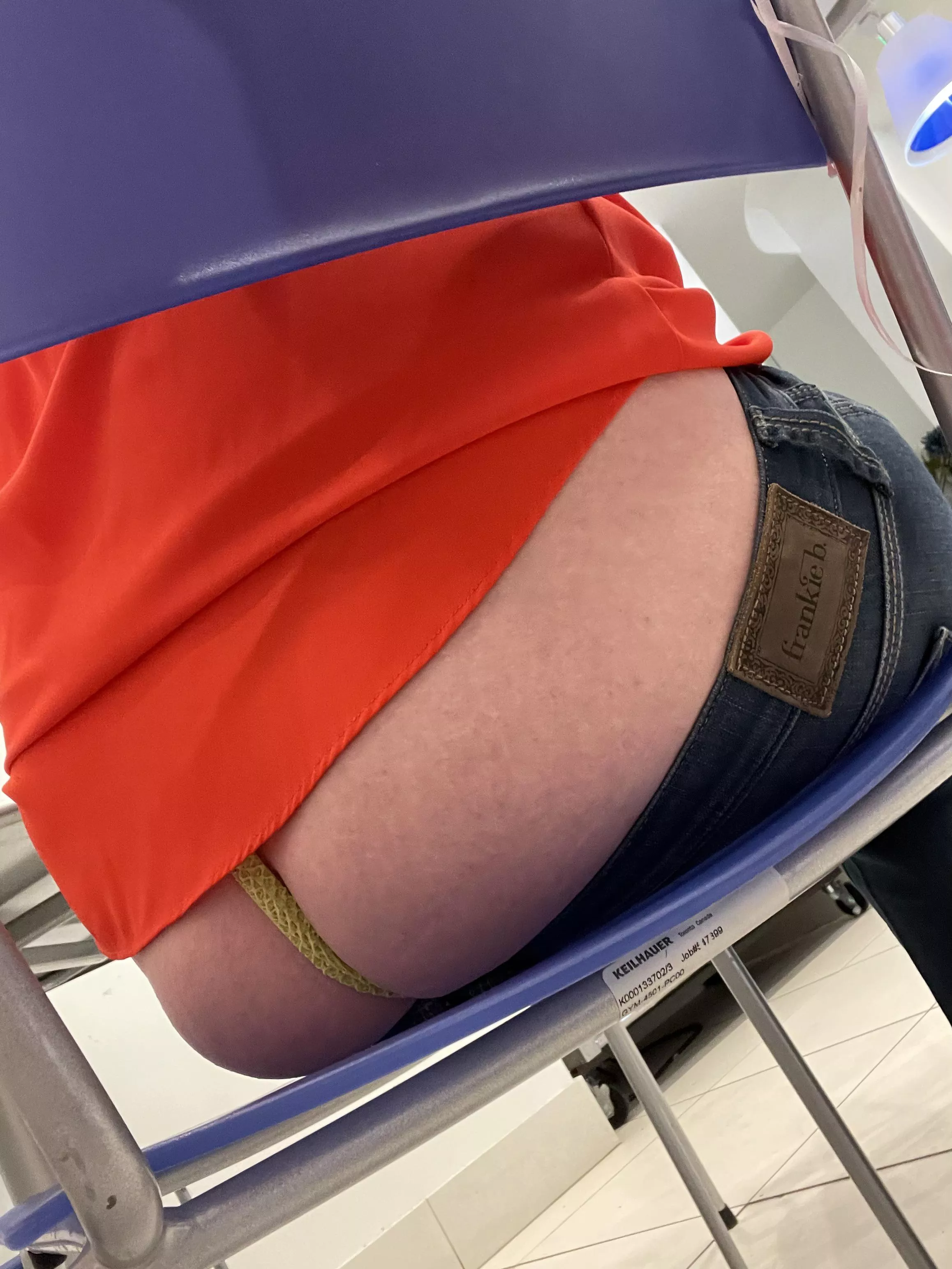 I wore some of my lowest rise jeans and a g-string to work meetings [f] posted by BoredMilf2019