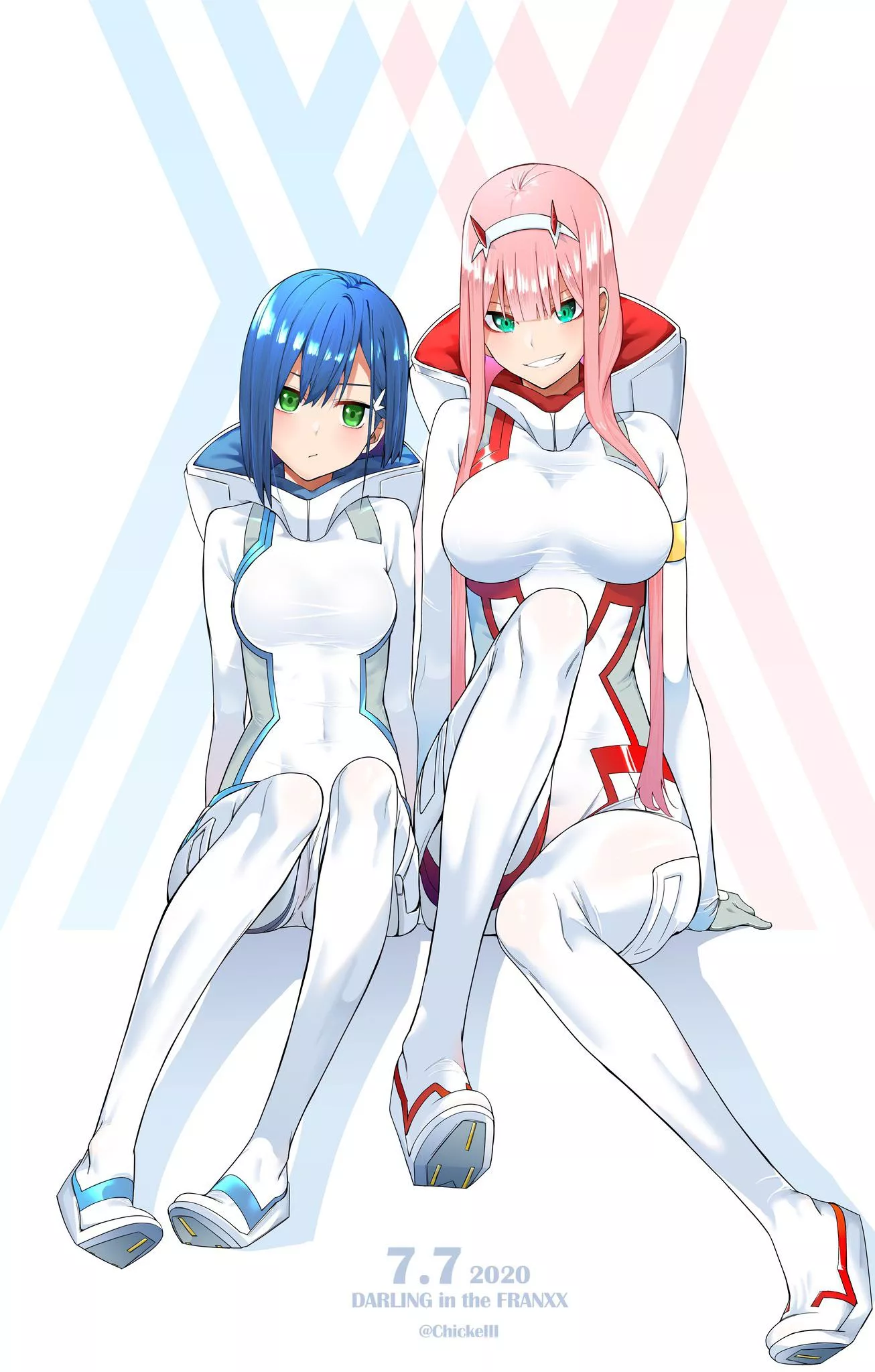 Ichigo x Zero Two posted by Natsu_1000